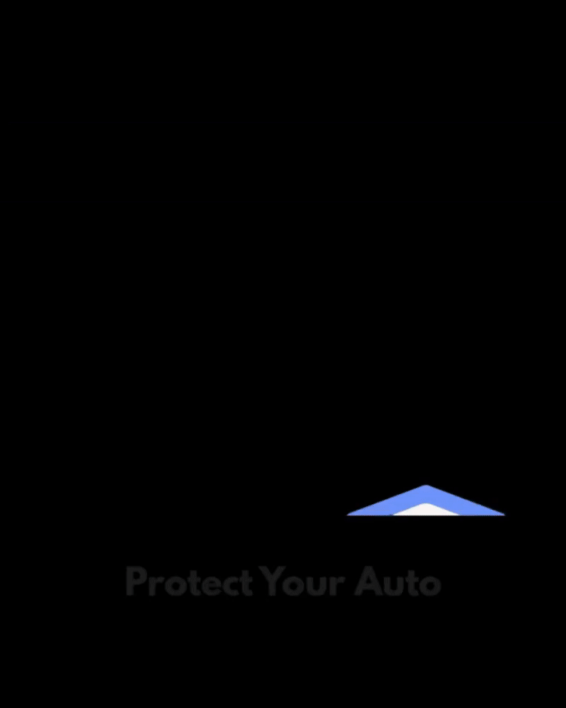 A black background with black-and-white car key and a small blue and white shield above the text 'Protect Your Auto'.