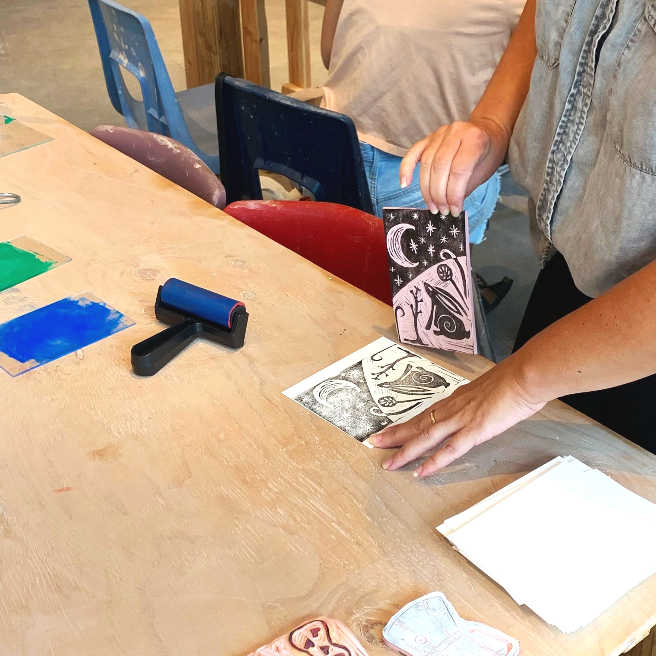 Block printing process