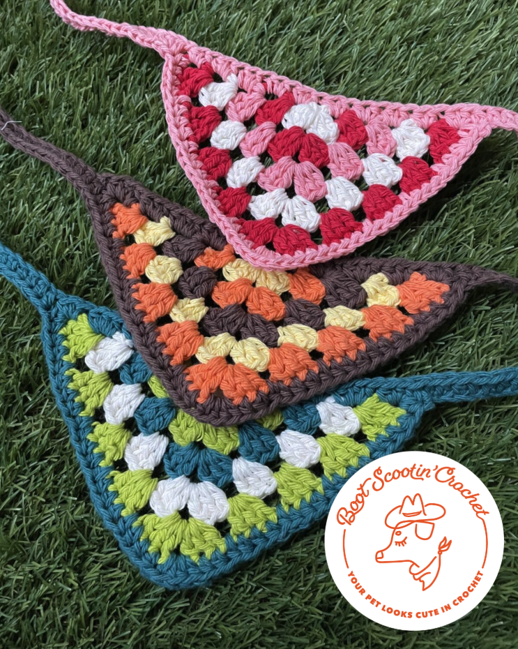 Dog bandana crochet
