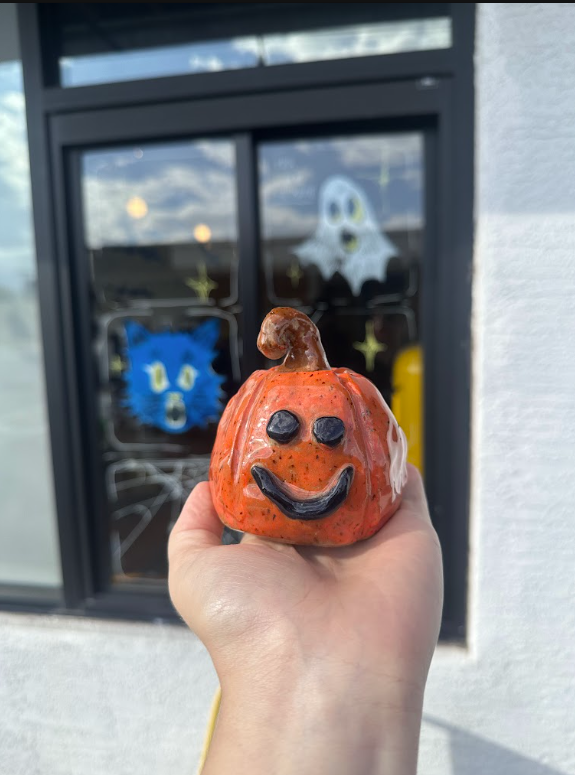 Clay pumpkin