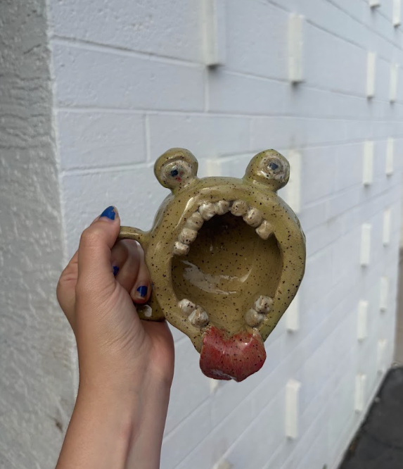 Handbuilt monster mug