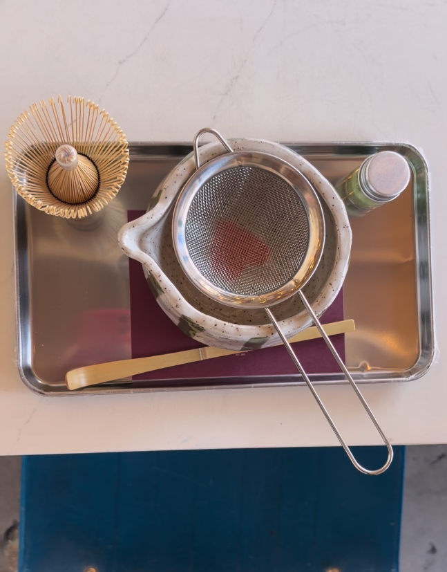 Matcha set made with clay