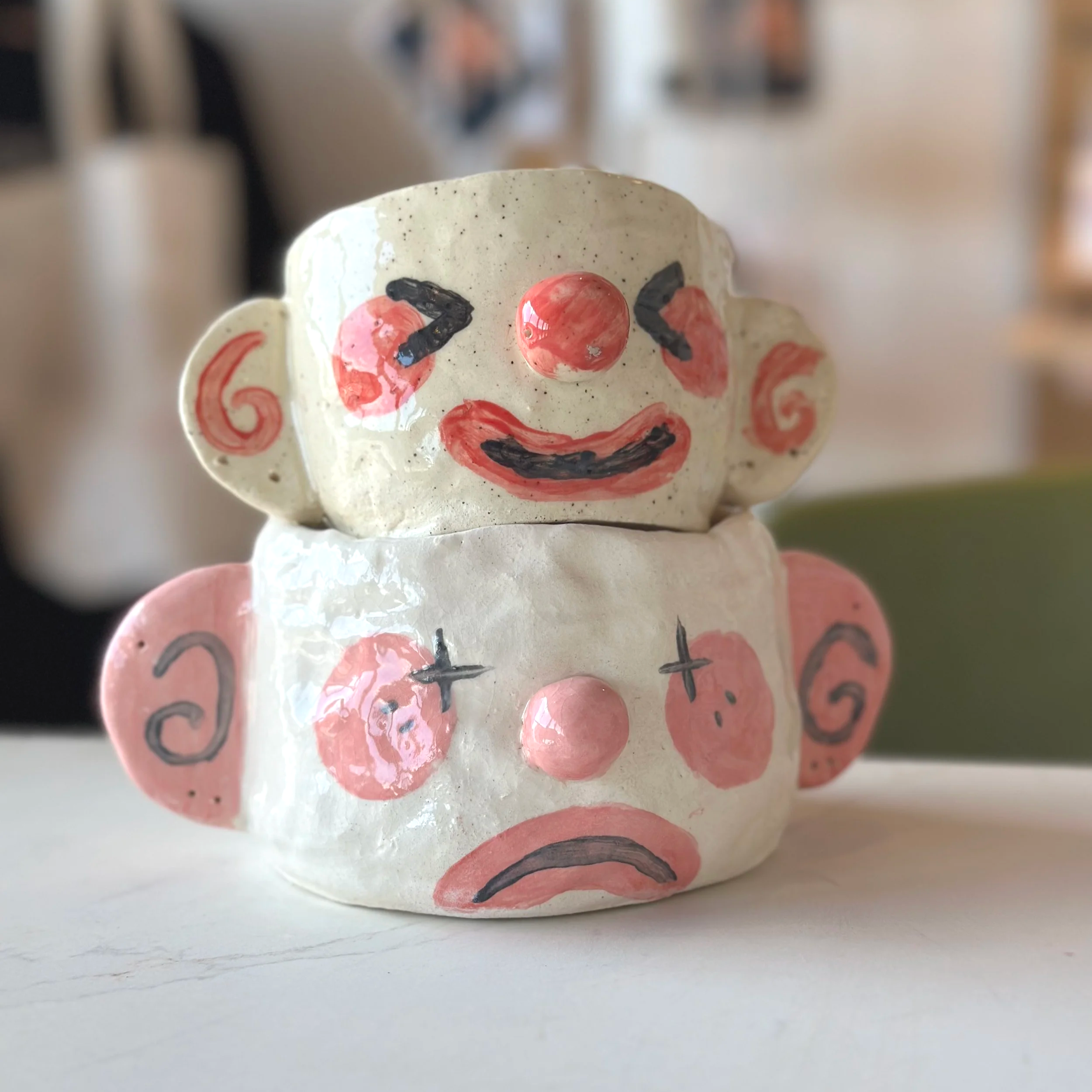 Plant buddies clown pots