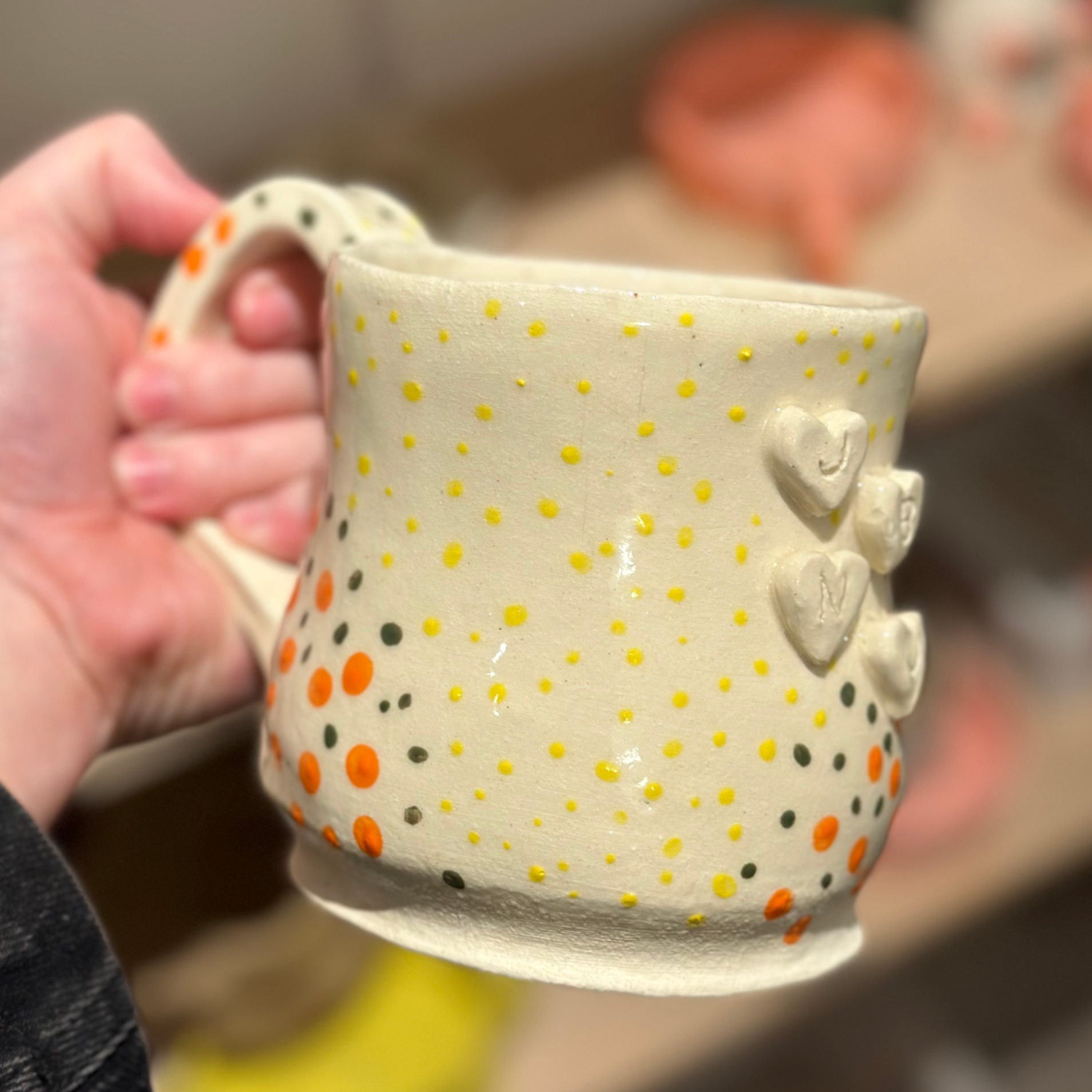 Heart love mug
