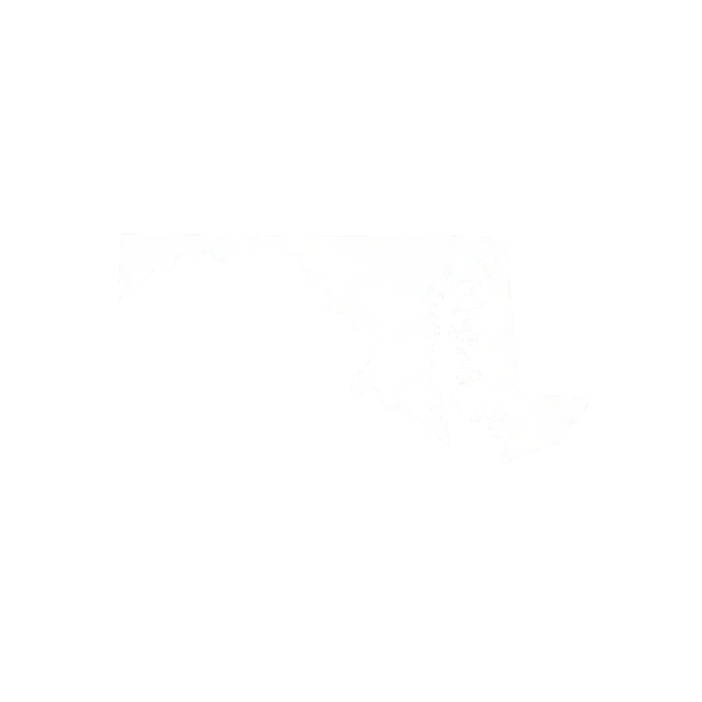 Black silhouette outline of the state of Washington with a white area inside showing a detailed map of the state's lakes and rivers.