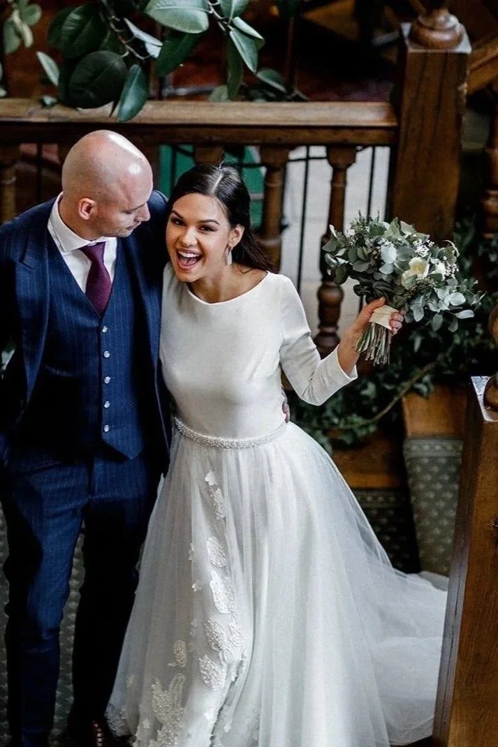 Hand-applied details adding depth, texture, and couture refinement.