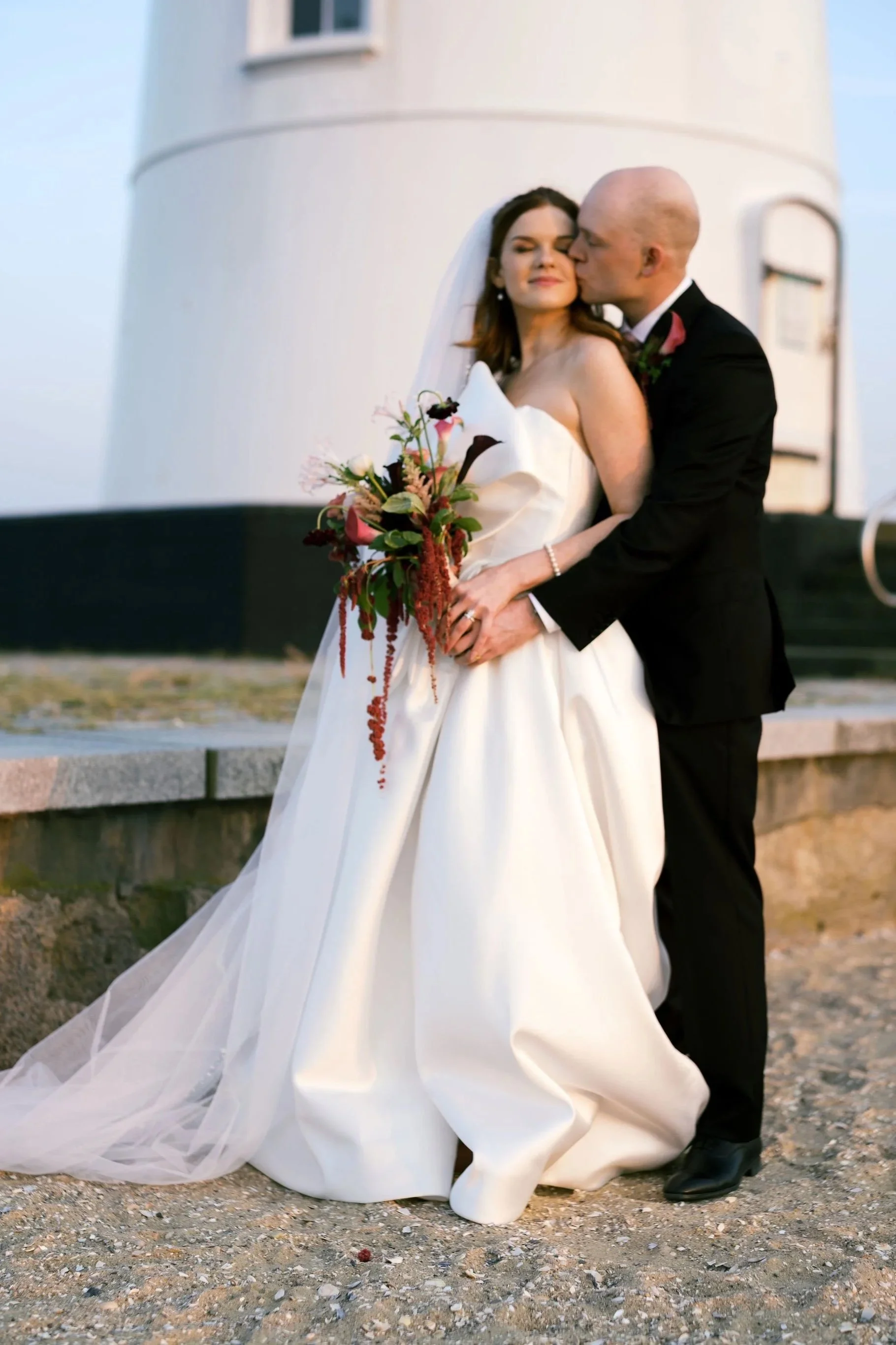 An elegant fusion of classic bridal beauty and contemporary couture.