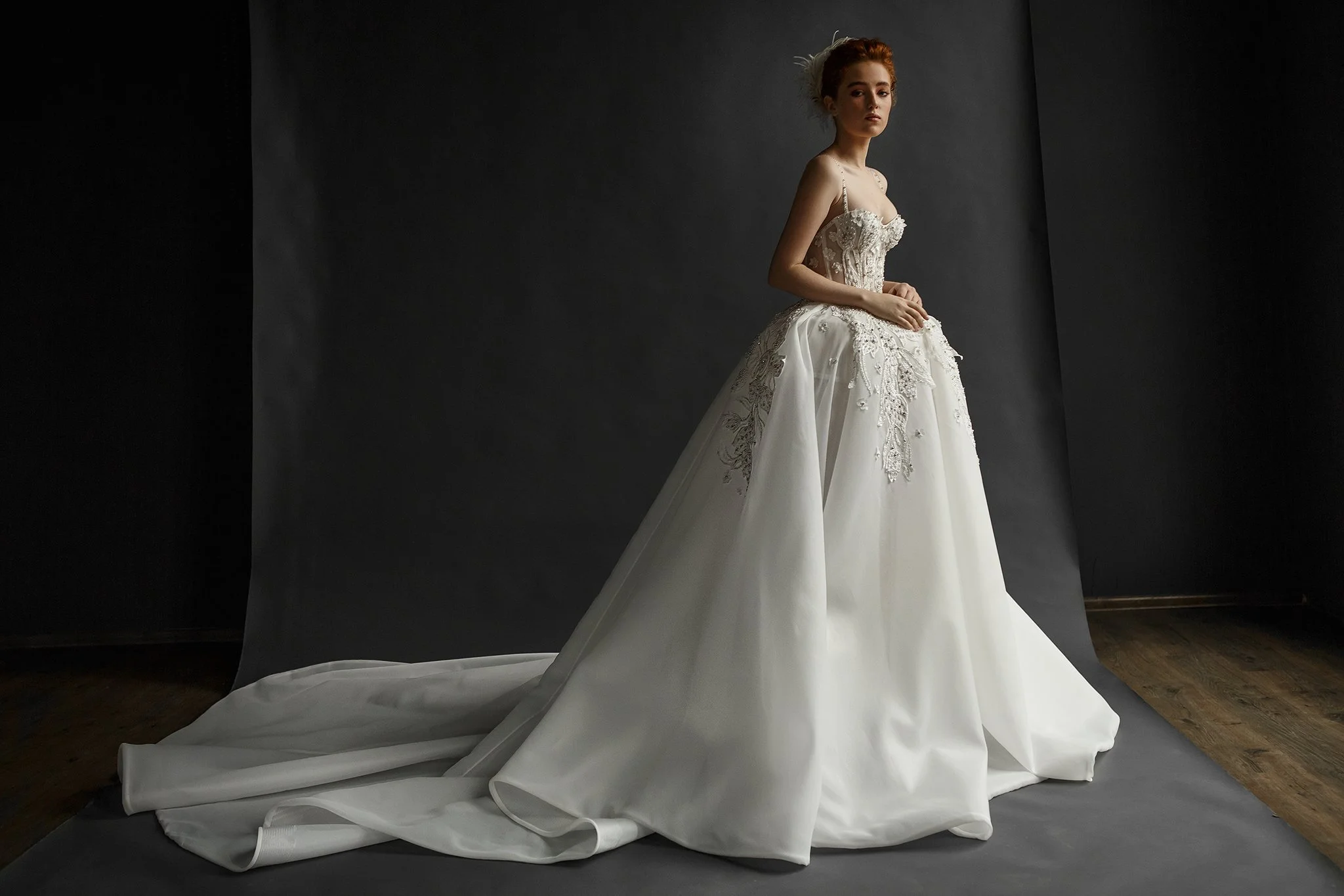 Timeless Satin Organza Ball Gown