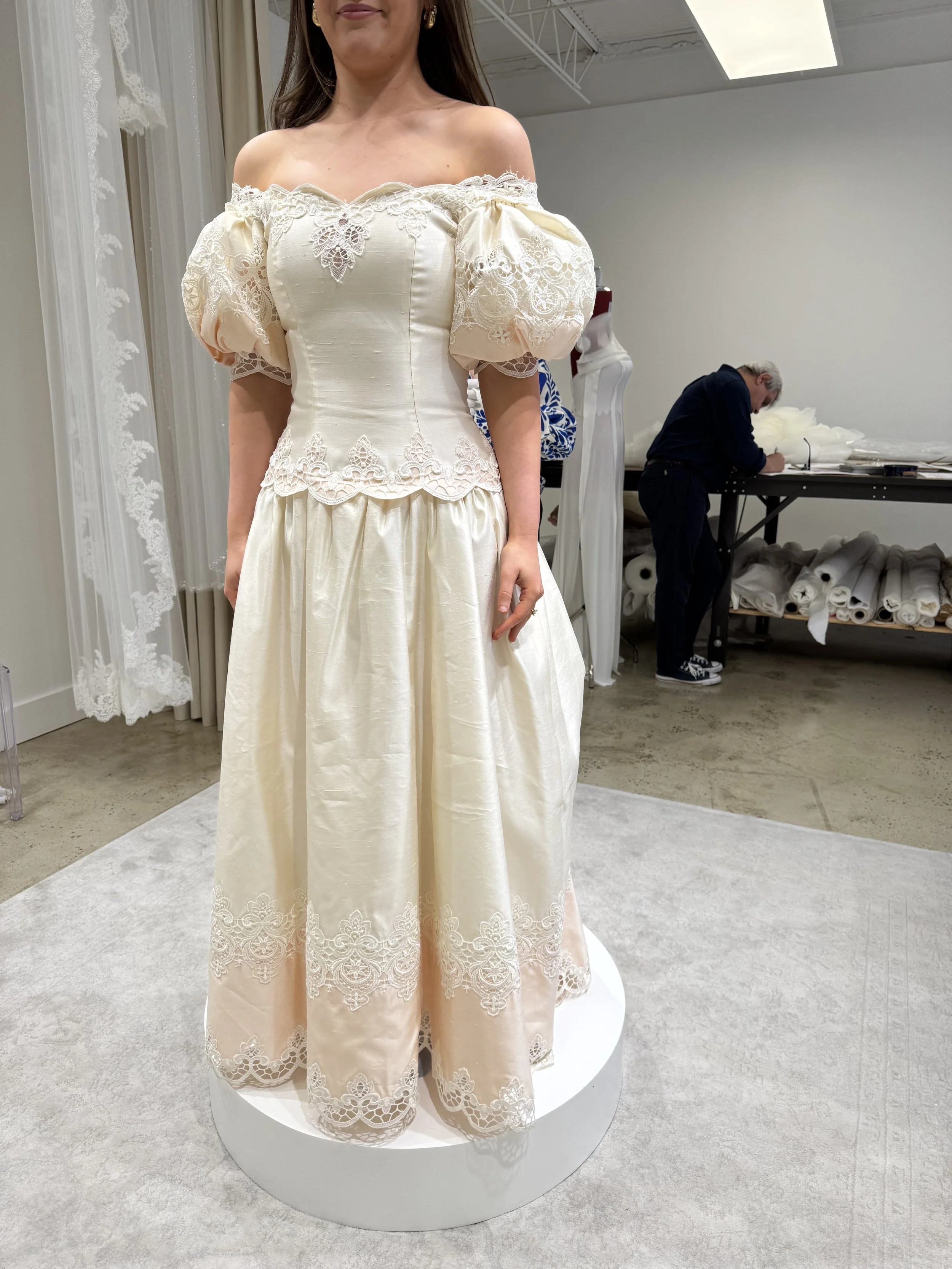 vintage wedding dress reconstruction