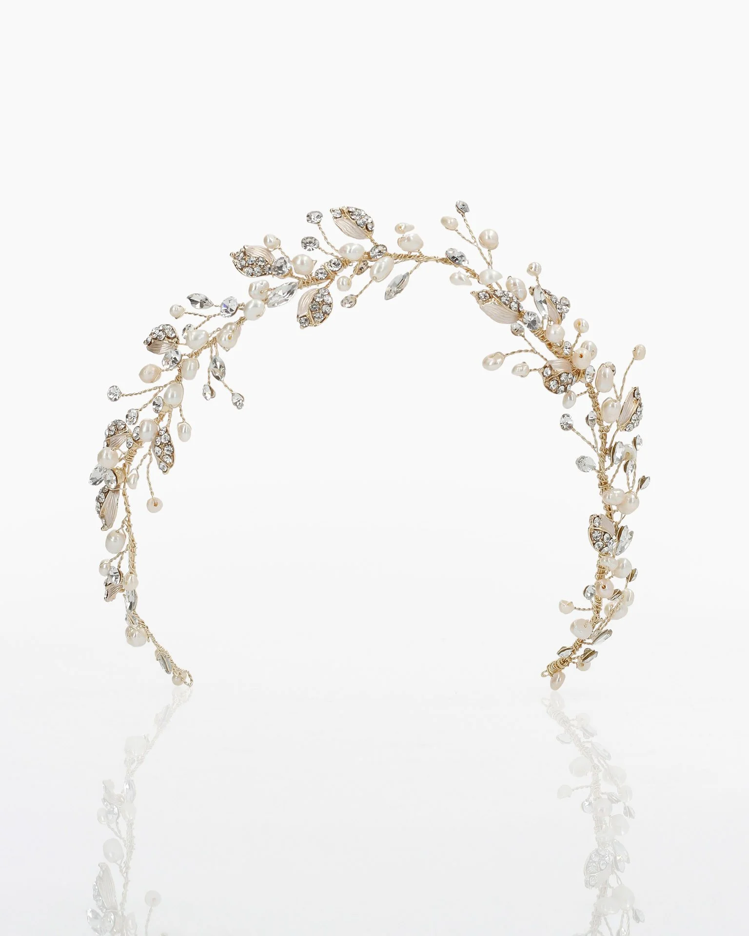 Celeste Pearl & Crystal Couture Headpiece