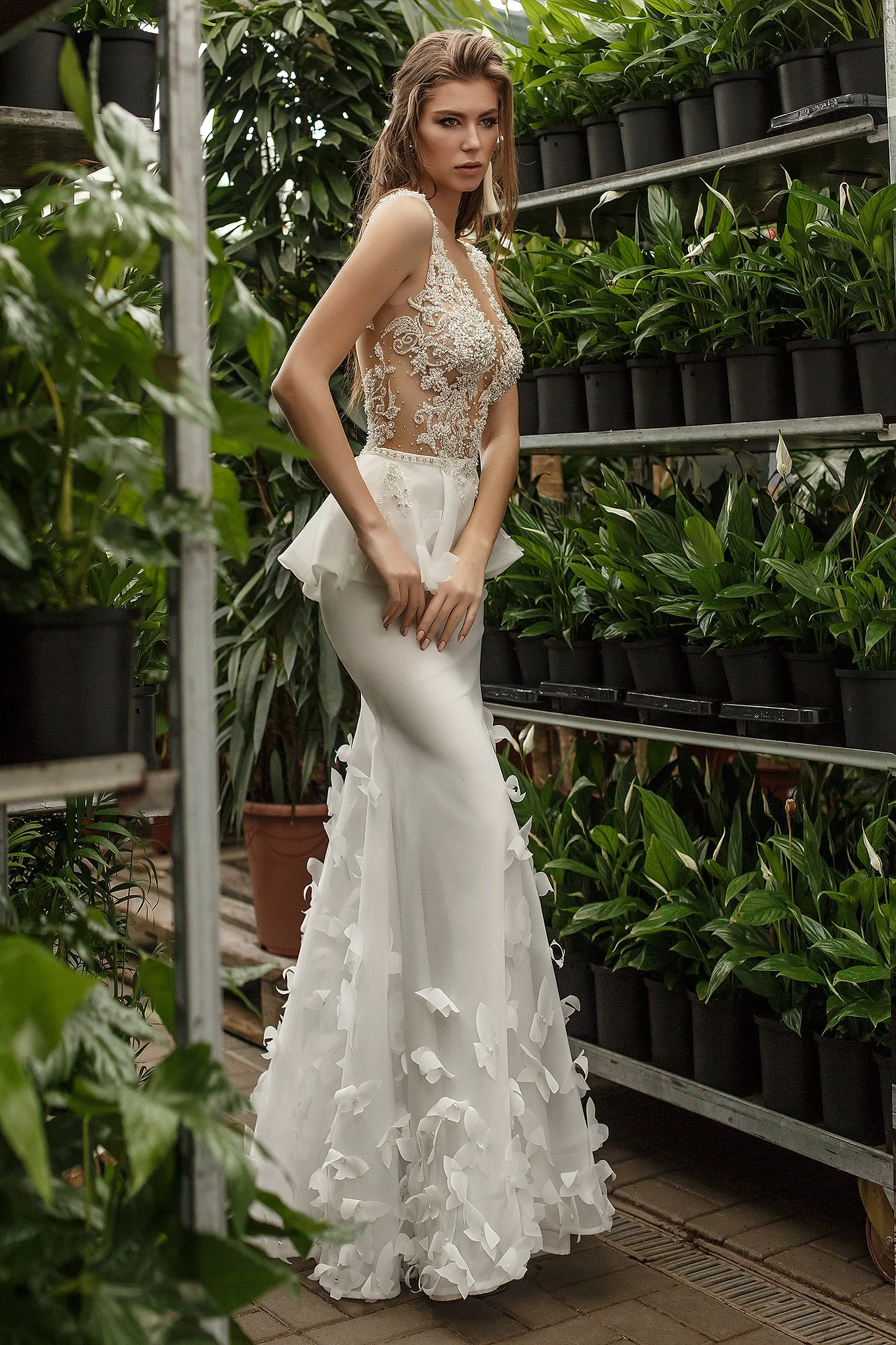 Romantic Floral Lace Silhouette