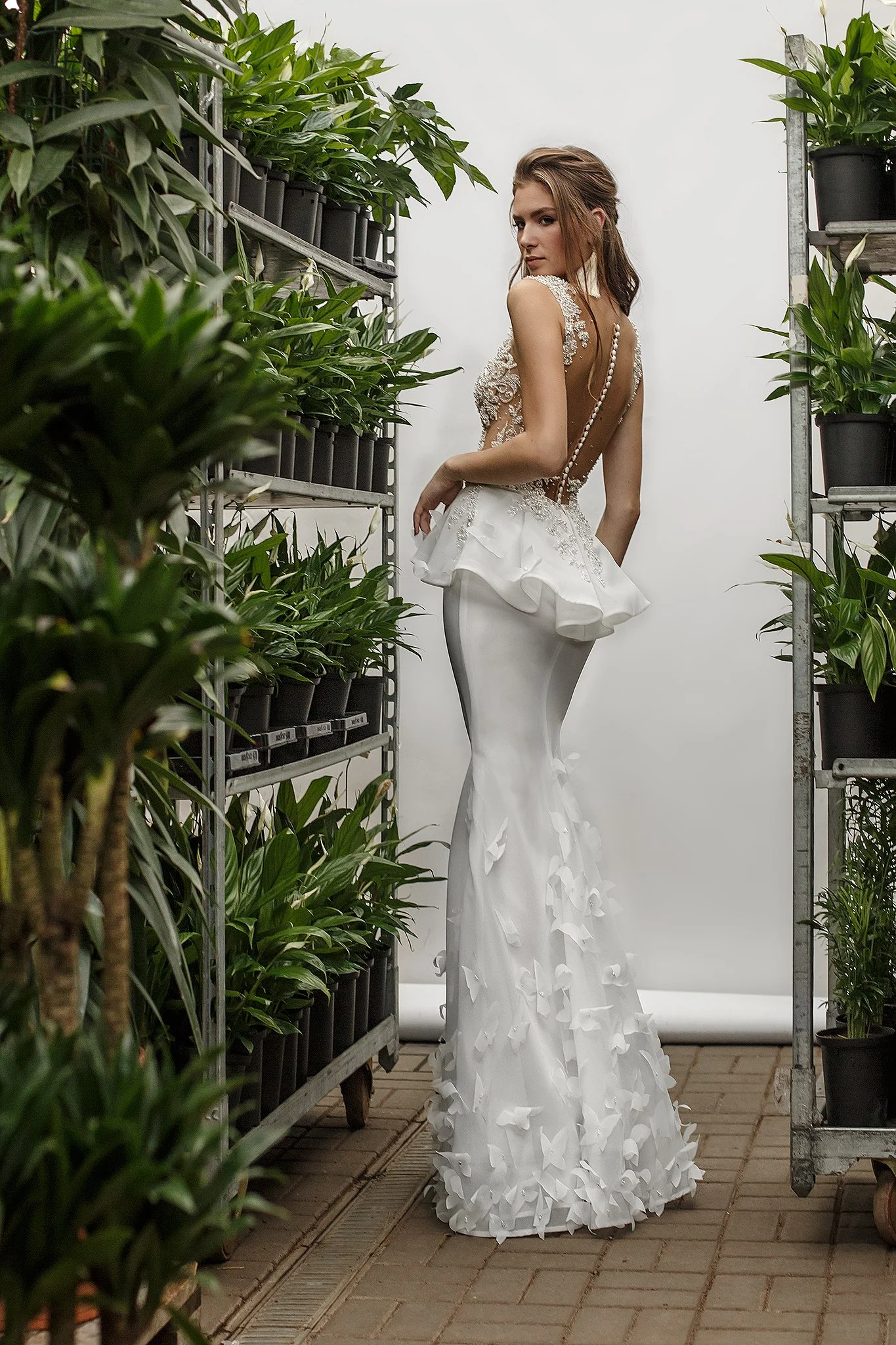 Elegant Open-Back Bridal Gown