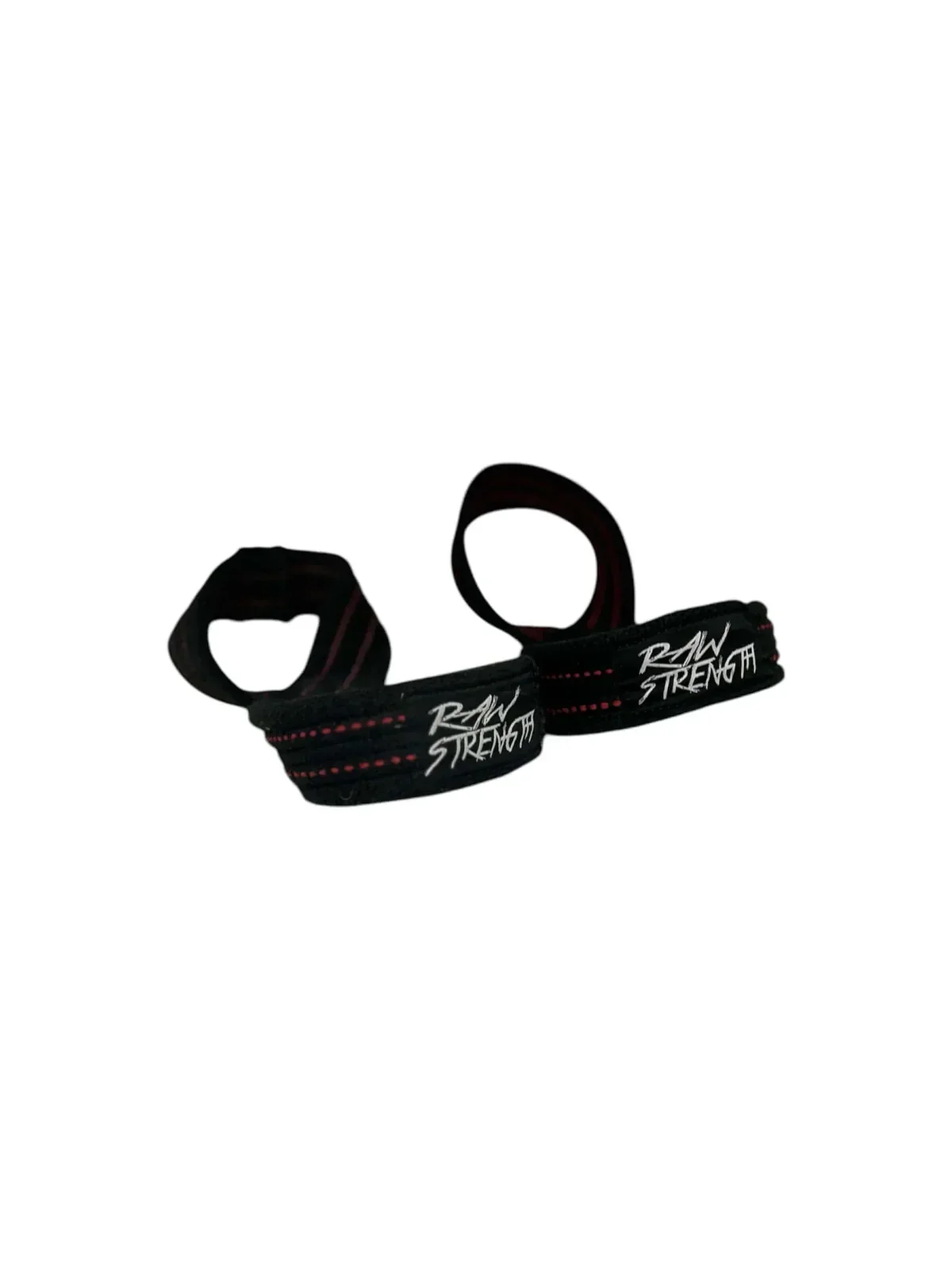 Raw Strength Figure 8 Lifting Straps - Black and White