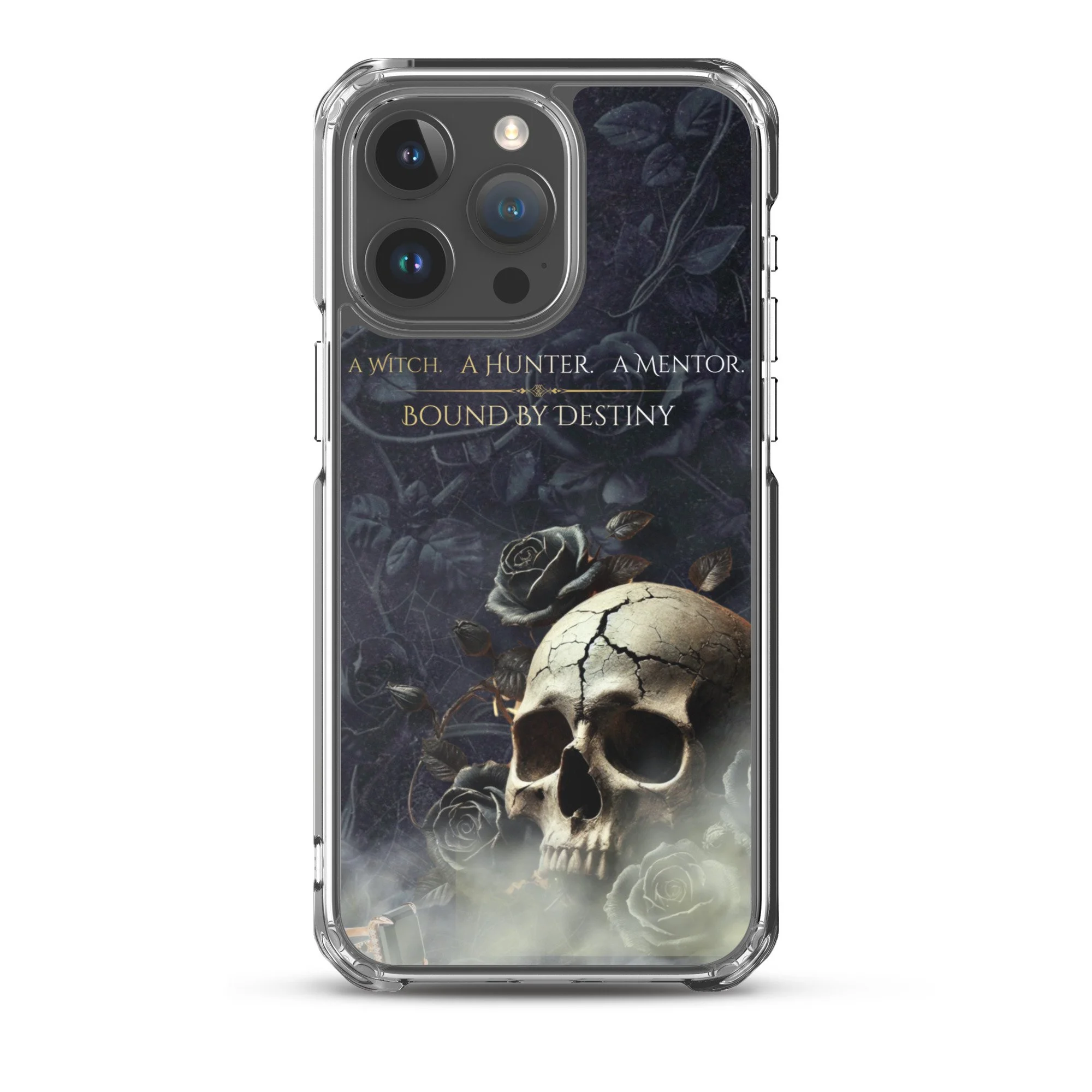 'A Witch. A Hunter. A Mentor. Bound by Destiny' iPhone Case
