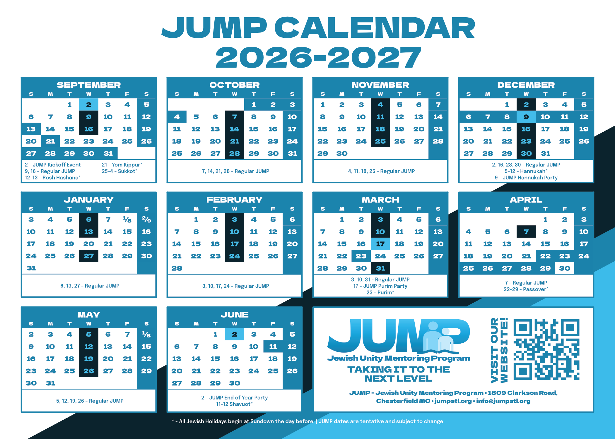 JUMP Calendar