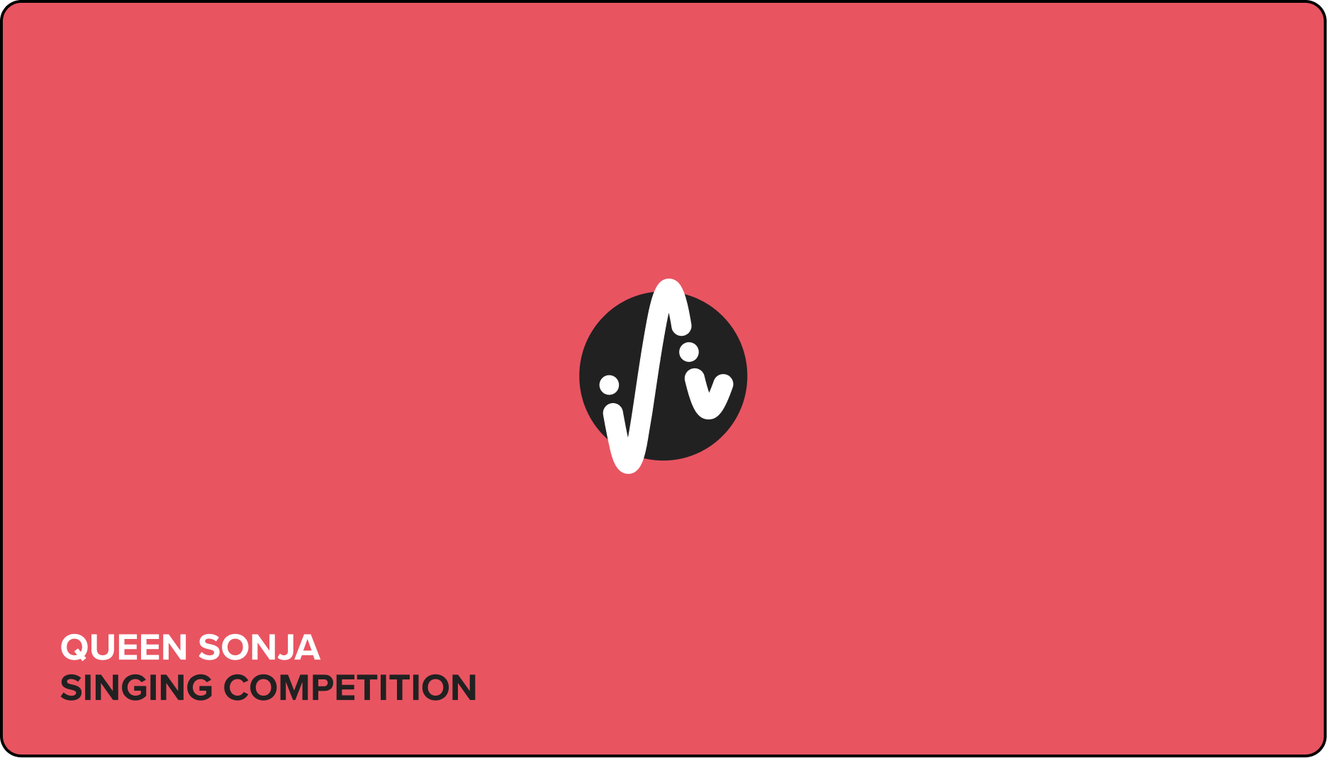 In dramatic red, intended for those closely involved in the event.