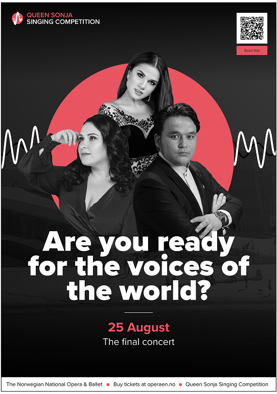 Posters directed at the audience- made to advertise the singing competition in real world environments.