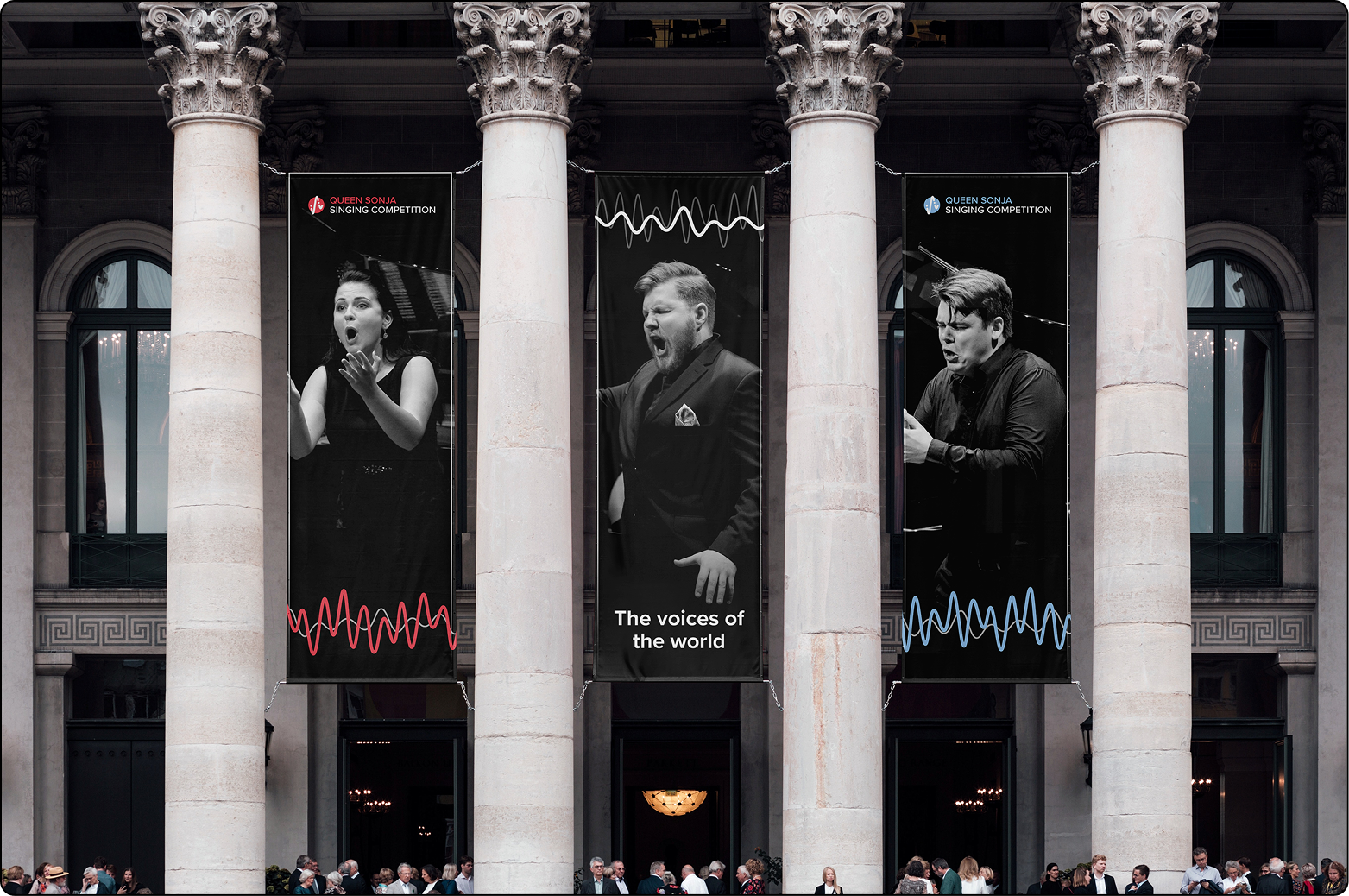 Mockup of the banners in a real world environment