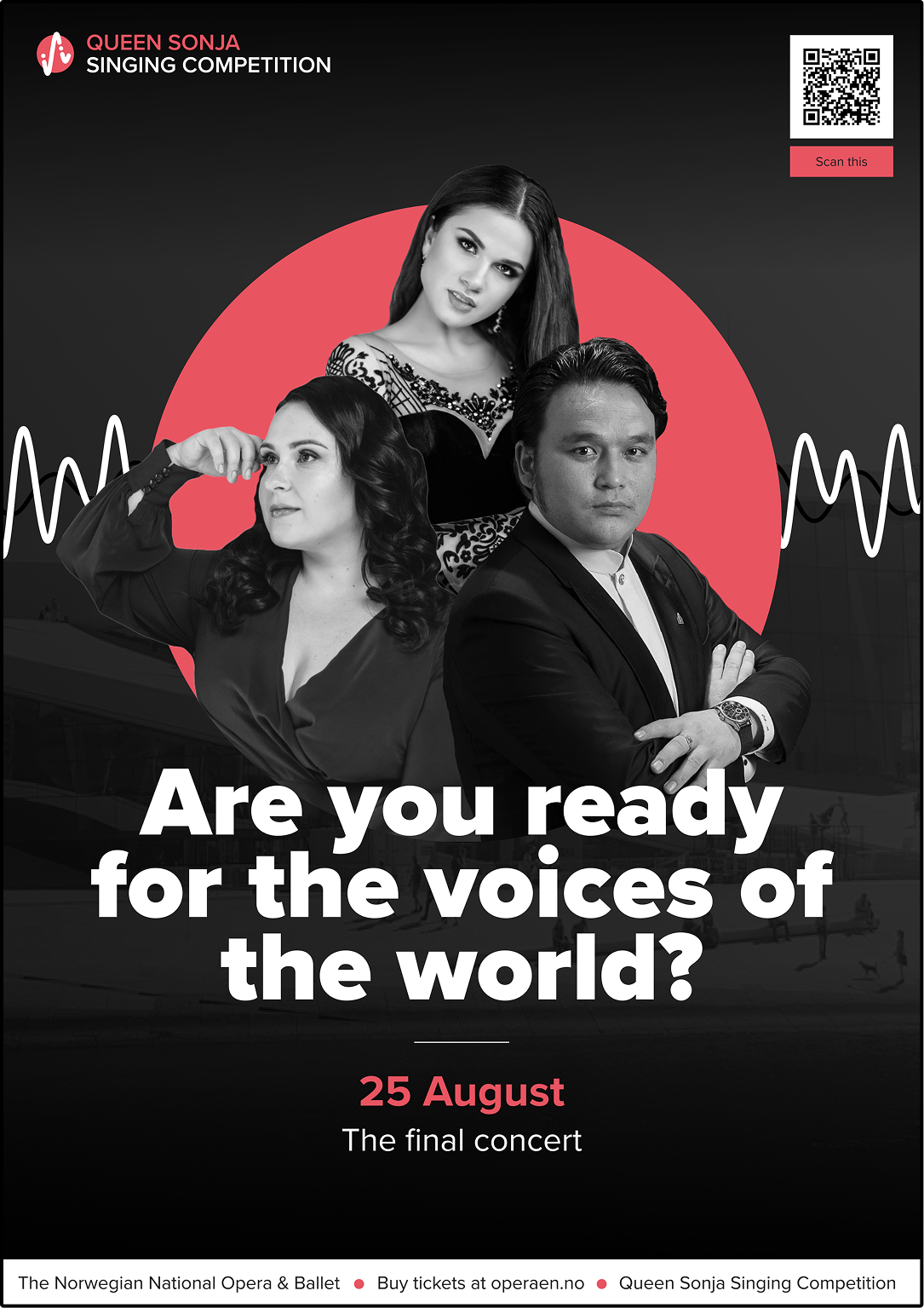 Posters directed at the audience- made to advertise the singing competition in real world environments.