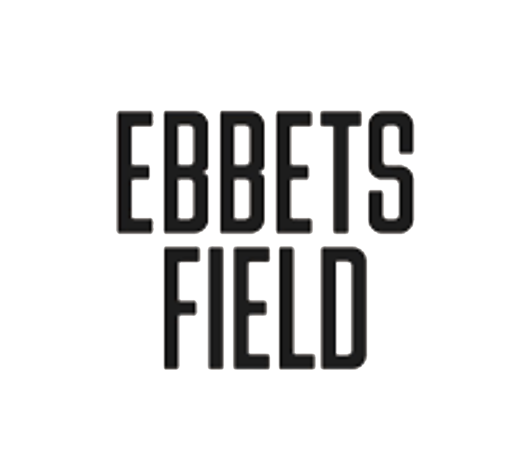 Text logo reading "EBBE'S FIELD" with a glitch effect.
