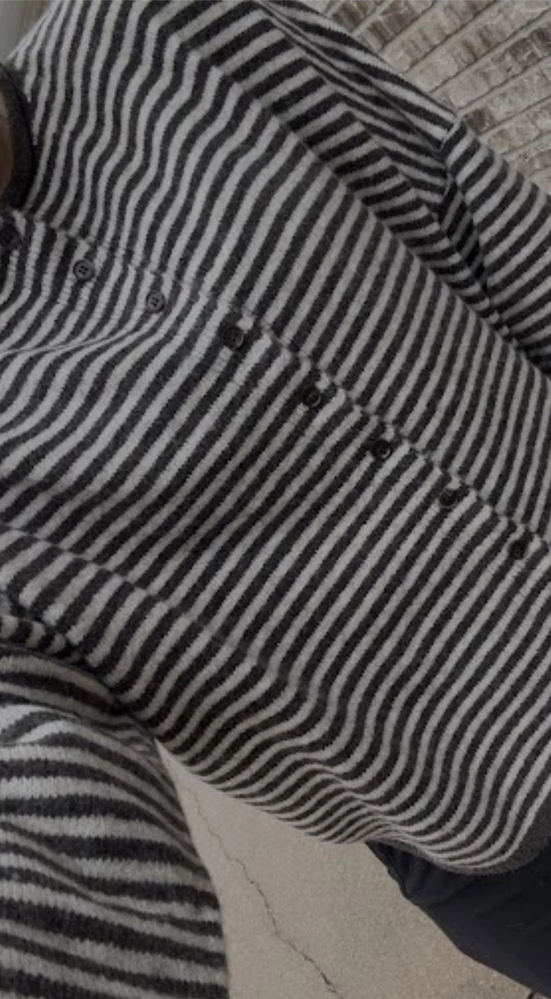 Brown Striped Sweater | | Cardigan