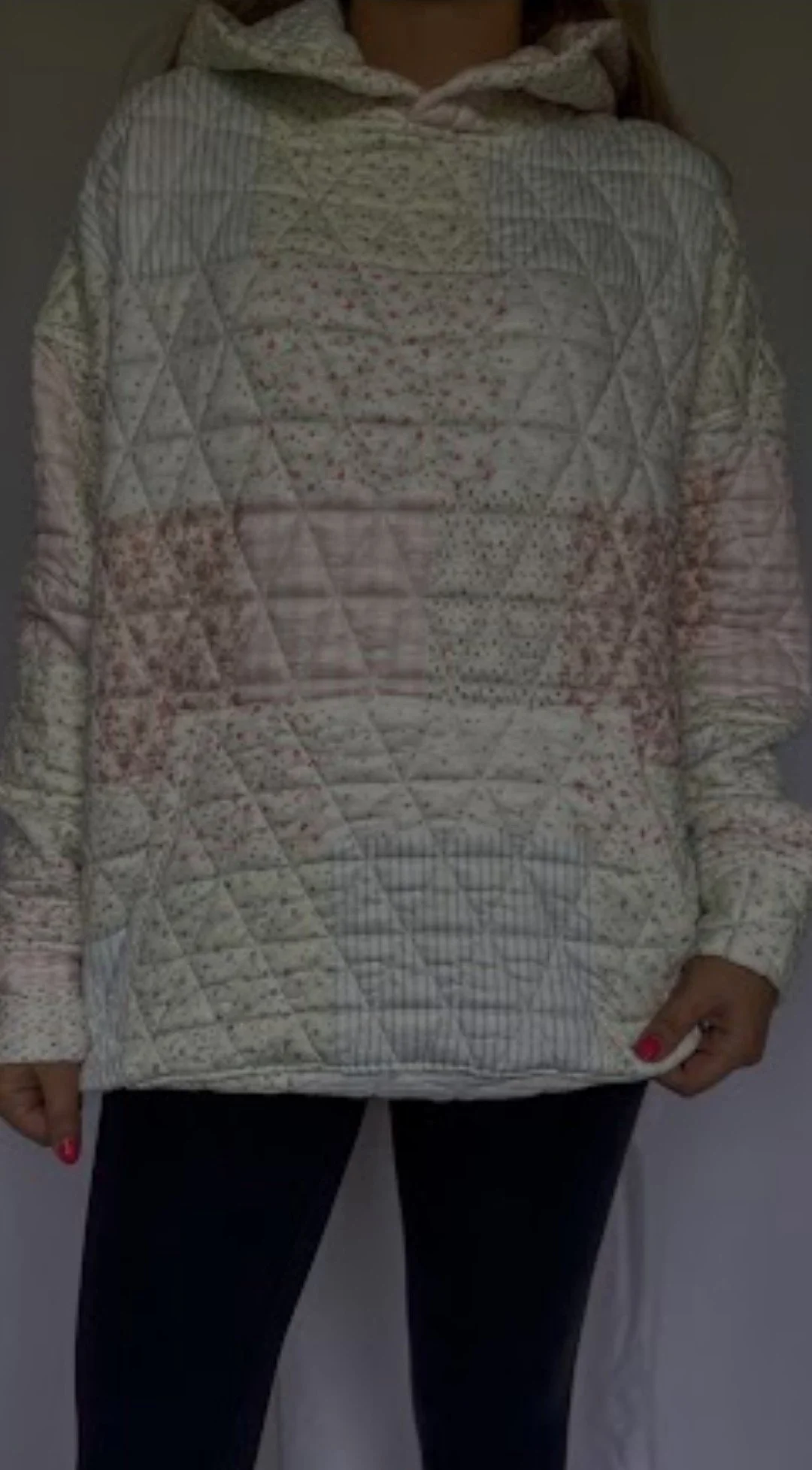 Pastel Quilted Hoodie