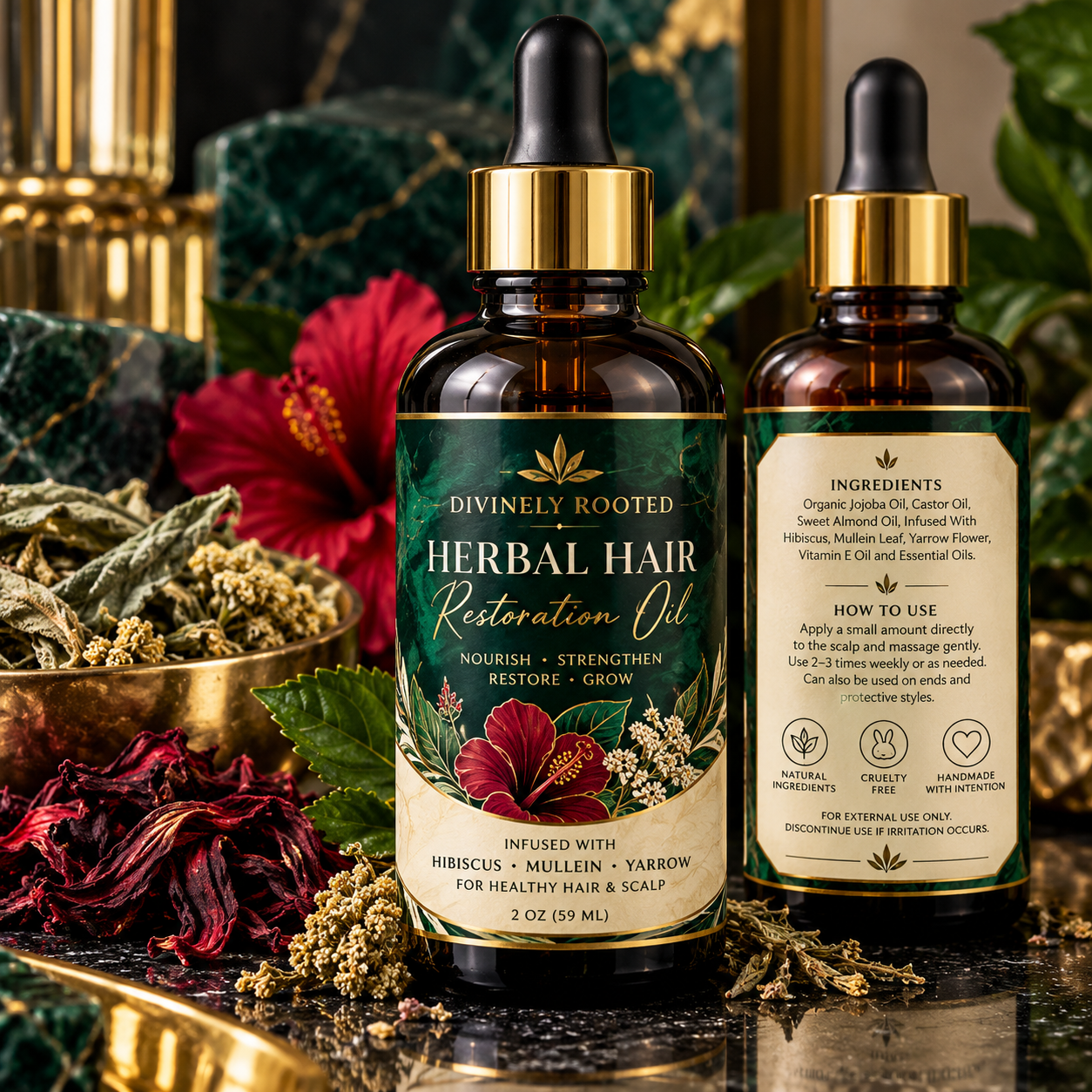 Divinely Rooted Herbal Hair Oil