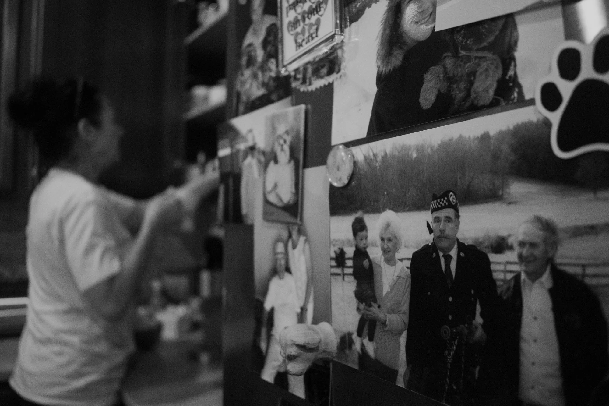 Tina prepares tea for Mary. Tina is a natural caregiver, with a history of taking care of children with special needs and volunteering for the homeless community. Her brother, Gordon, passed away in February at 69 from lung cancer and struggled with 