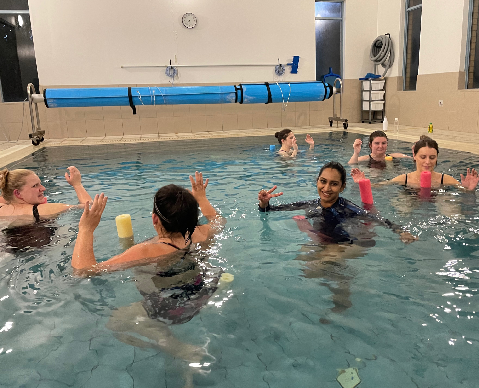 Physio-led prenatal aquatic exercise class in Canberra