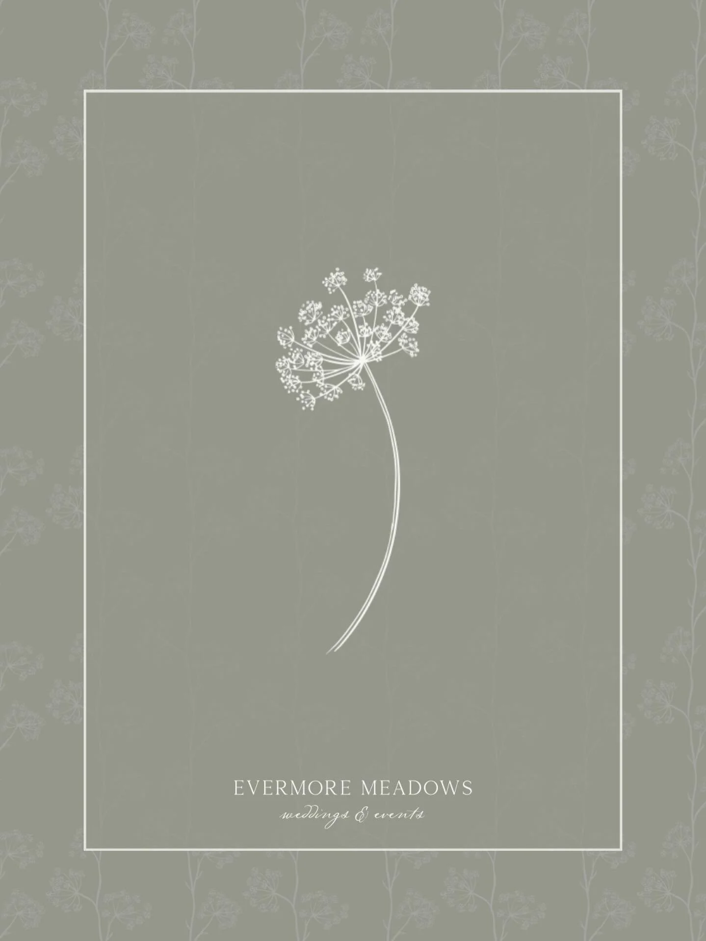 Queen Anne&rsquo;s Lace was chosen as part of our logo for its quiet symbolism and timeless beauty. Growing naturally on the Evermore Meadows property, this delicate wildflower represents sanctuary, protection, and many small blooms coming together a