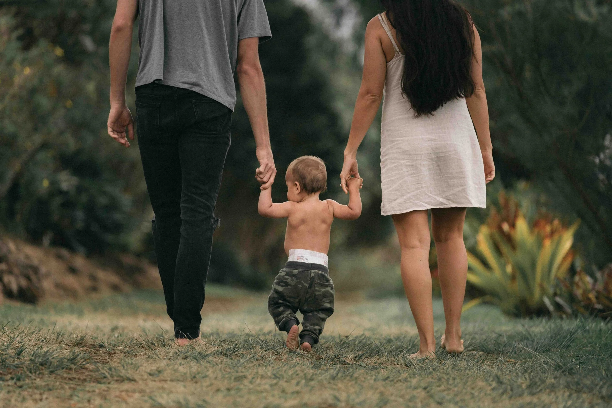 Family walking together representing healthy relationships and emotional connection