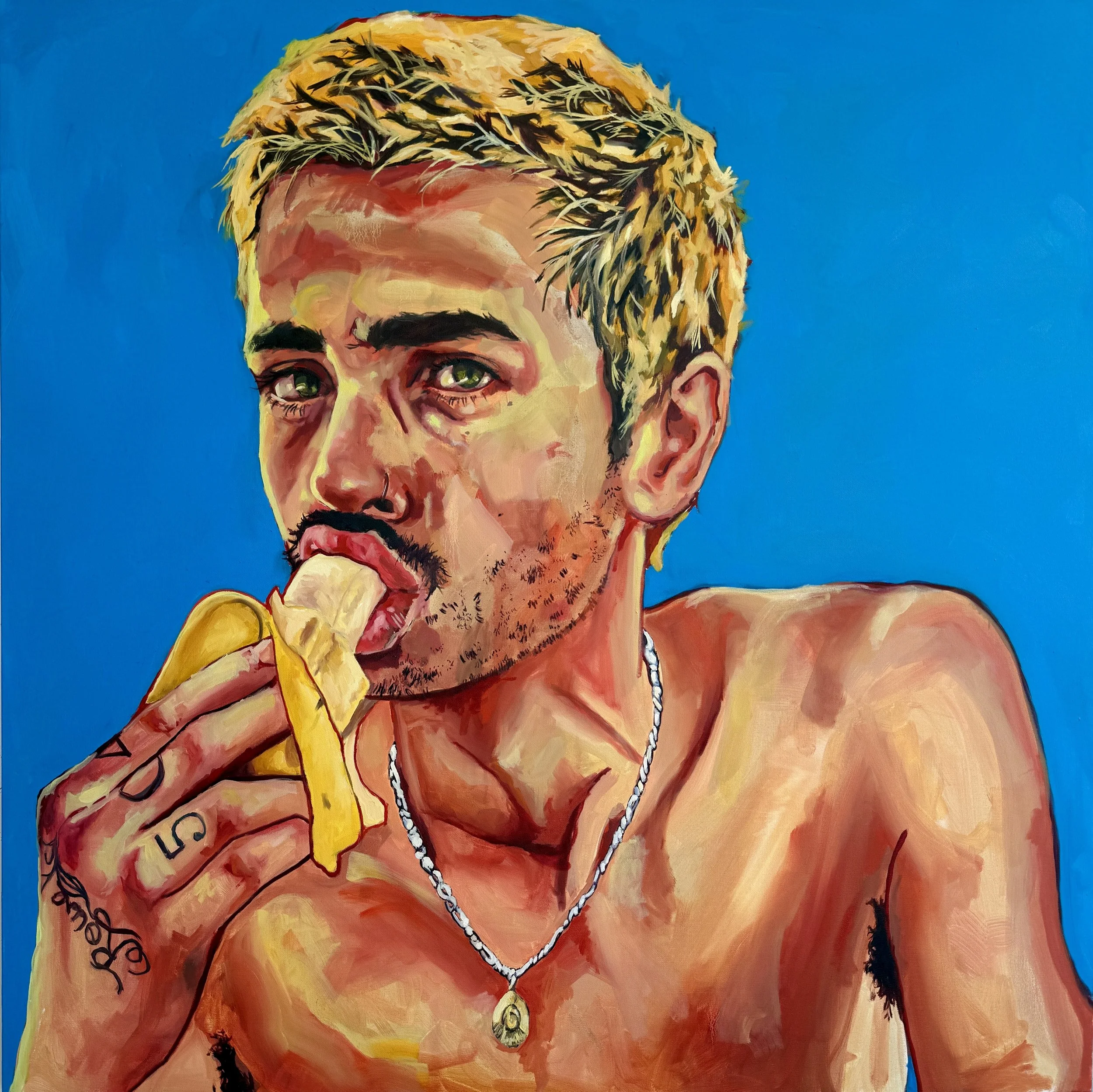Twink Allegations, 2025, 48 in x 48 in (121.92 cm x 121.92 cm), Oil on Canvas