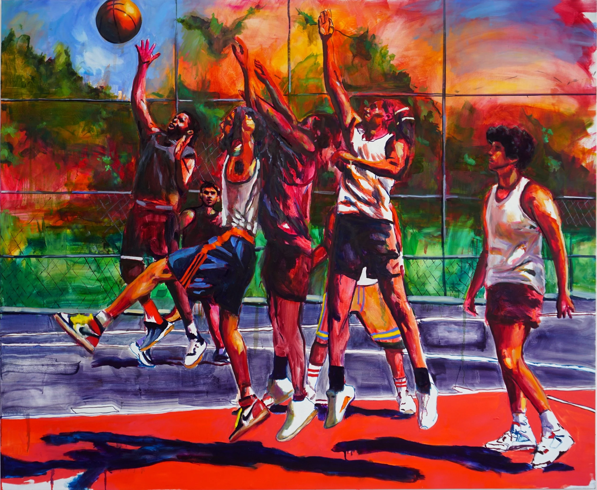 Dean Playground, 2026, 60 in x 72 in (152.4 cm x 182.88 cm), Oil on Canvas