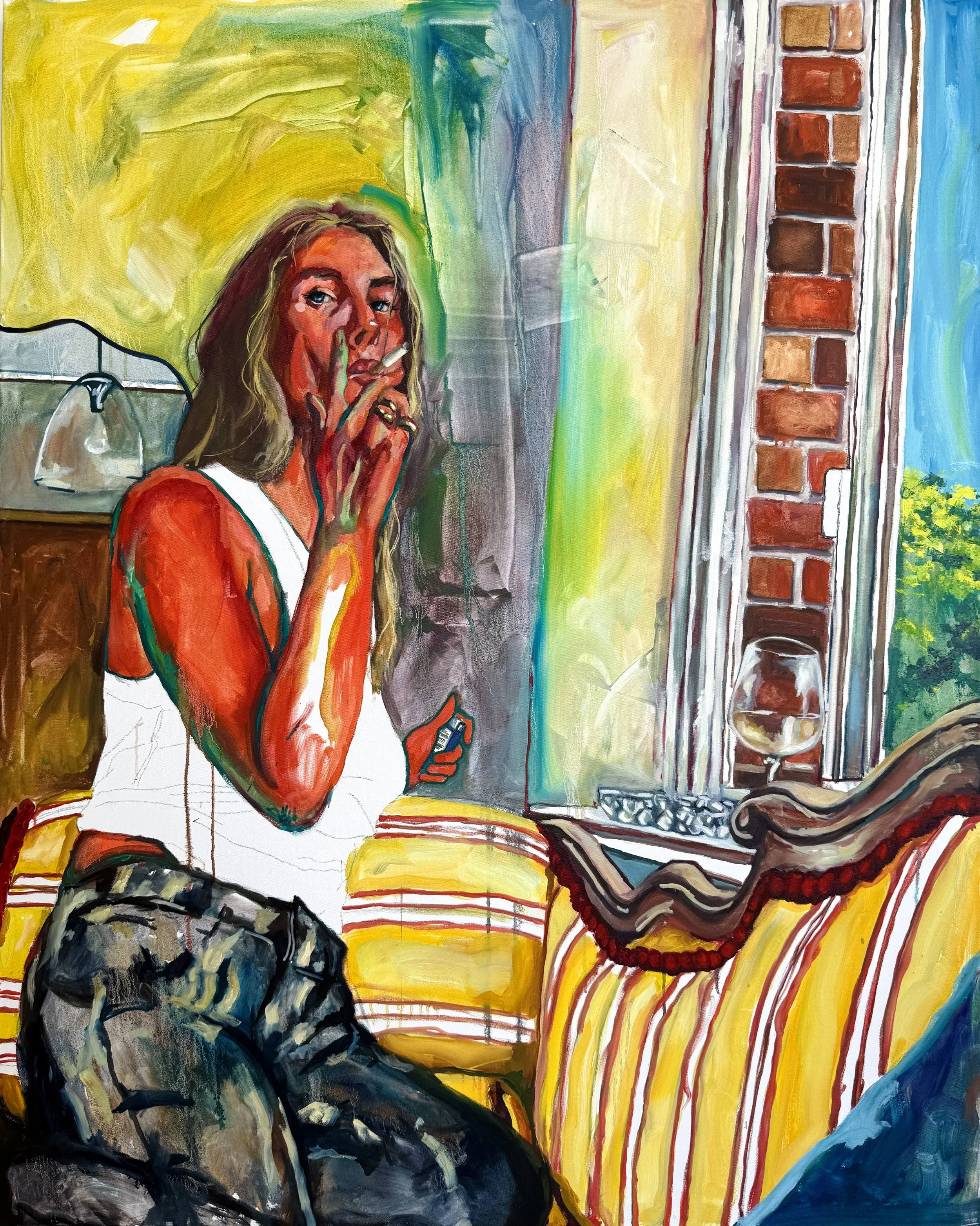 Belle, 2025, 60 in x 48 in (152.4 cm x 121.92 cm) Oil on Canvas