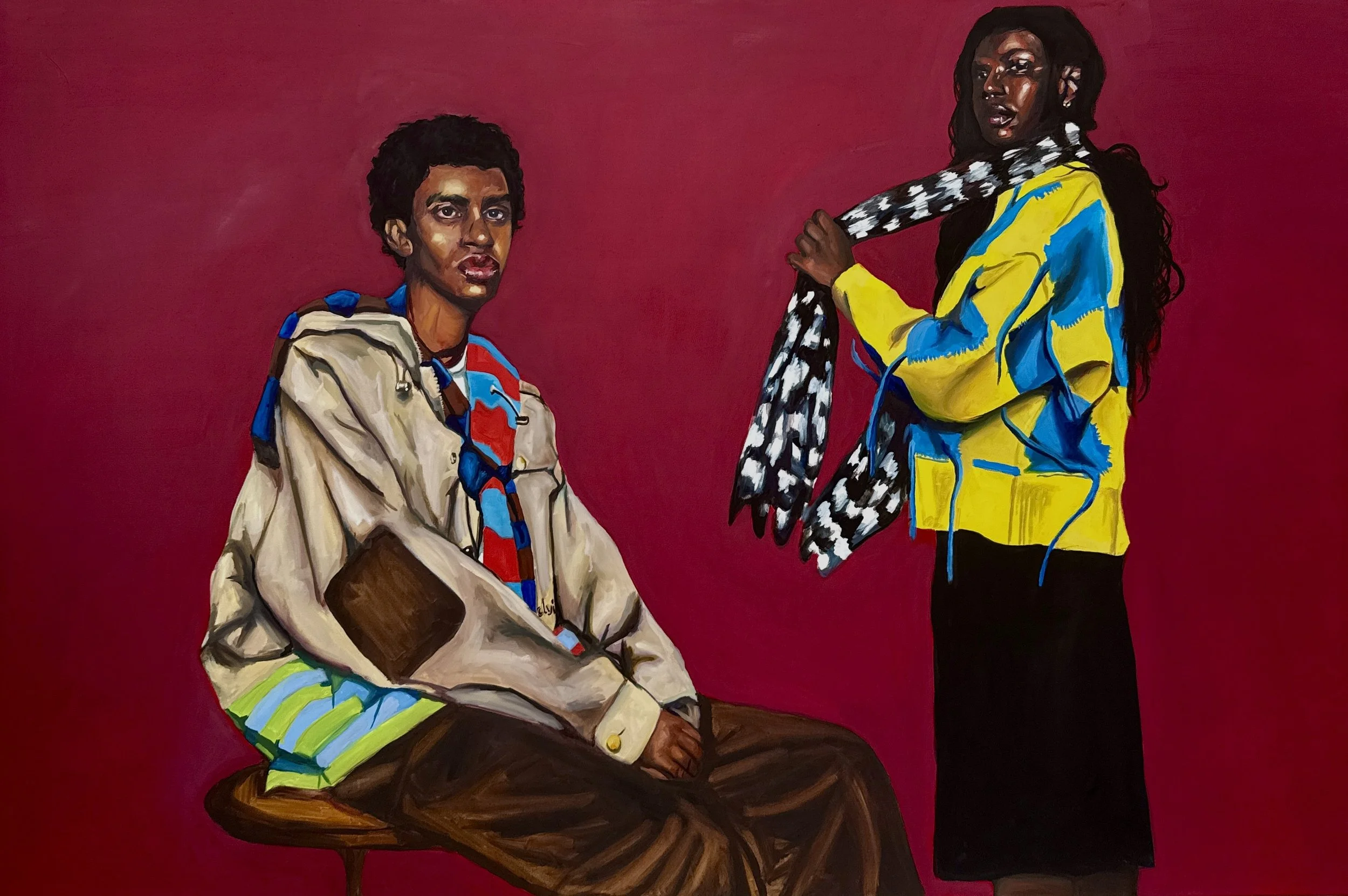 Temptation, 2025, 48 in x 72 in, (121.92 cm x 182.88 cm), Oil on Canvas