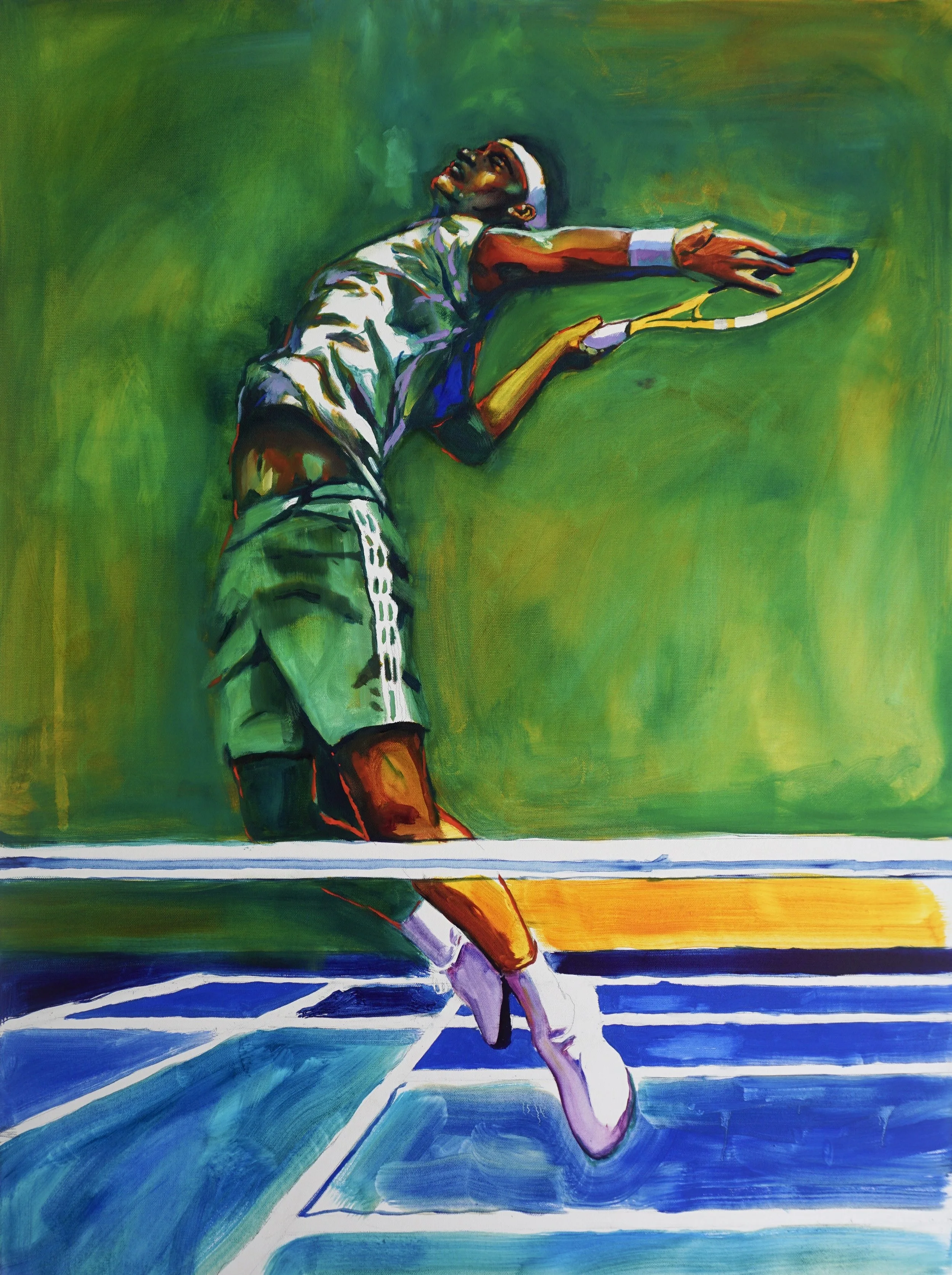 Match Point, 2026, 40 in x 30 in (101.6 cm x 76.2 cm), Oil on Canvas