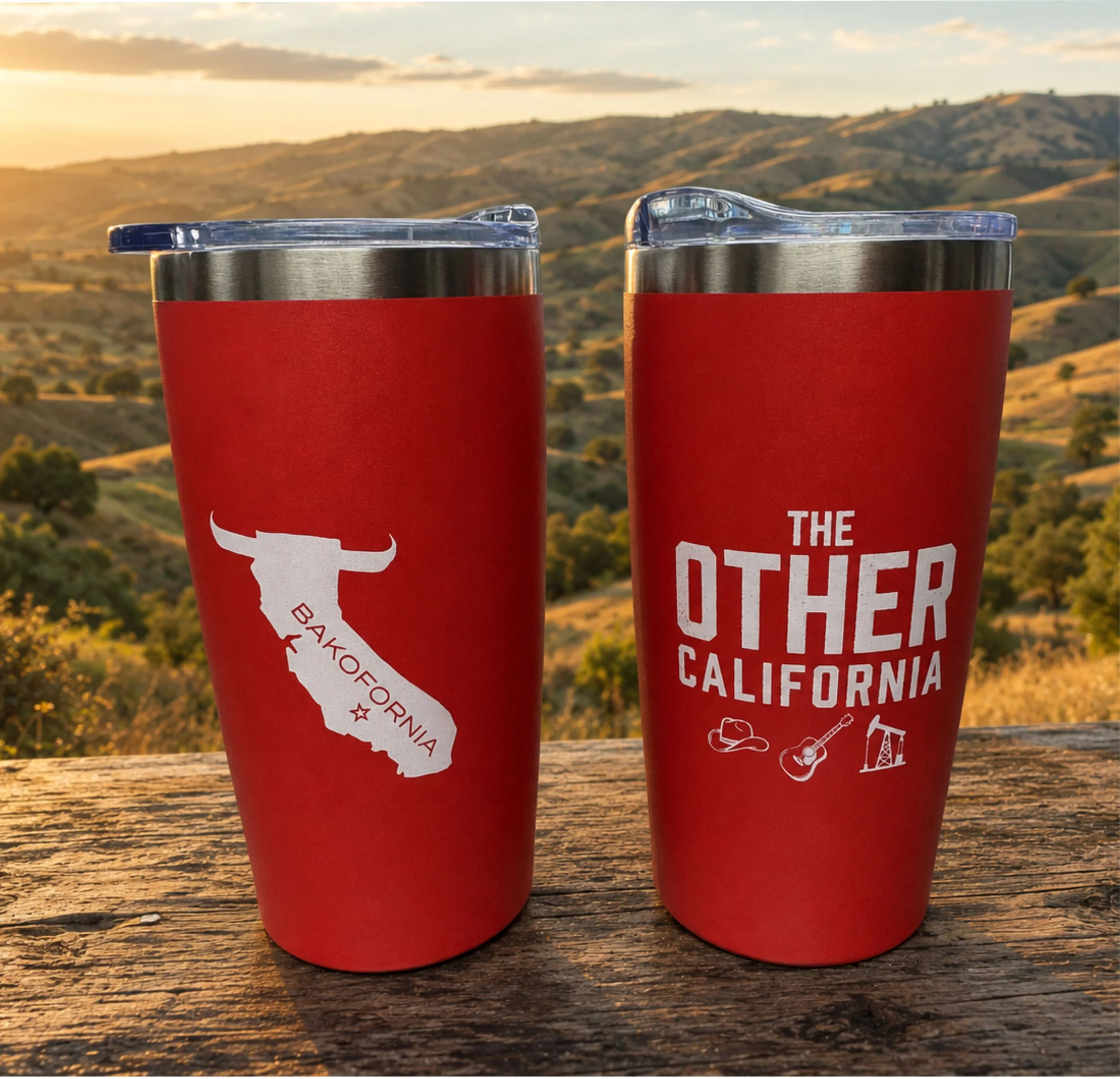 Tumbler - BAKOFORNIA and TOC RED