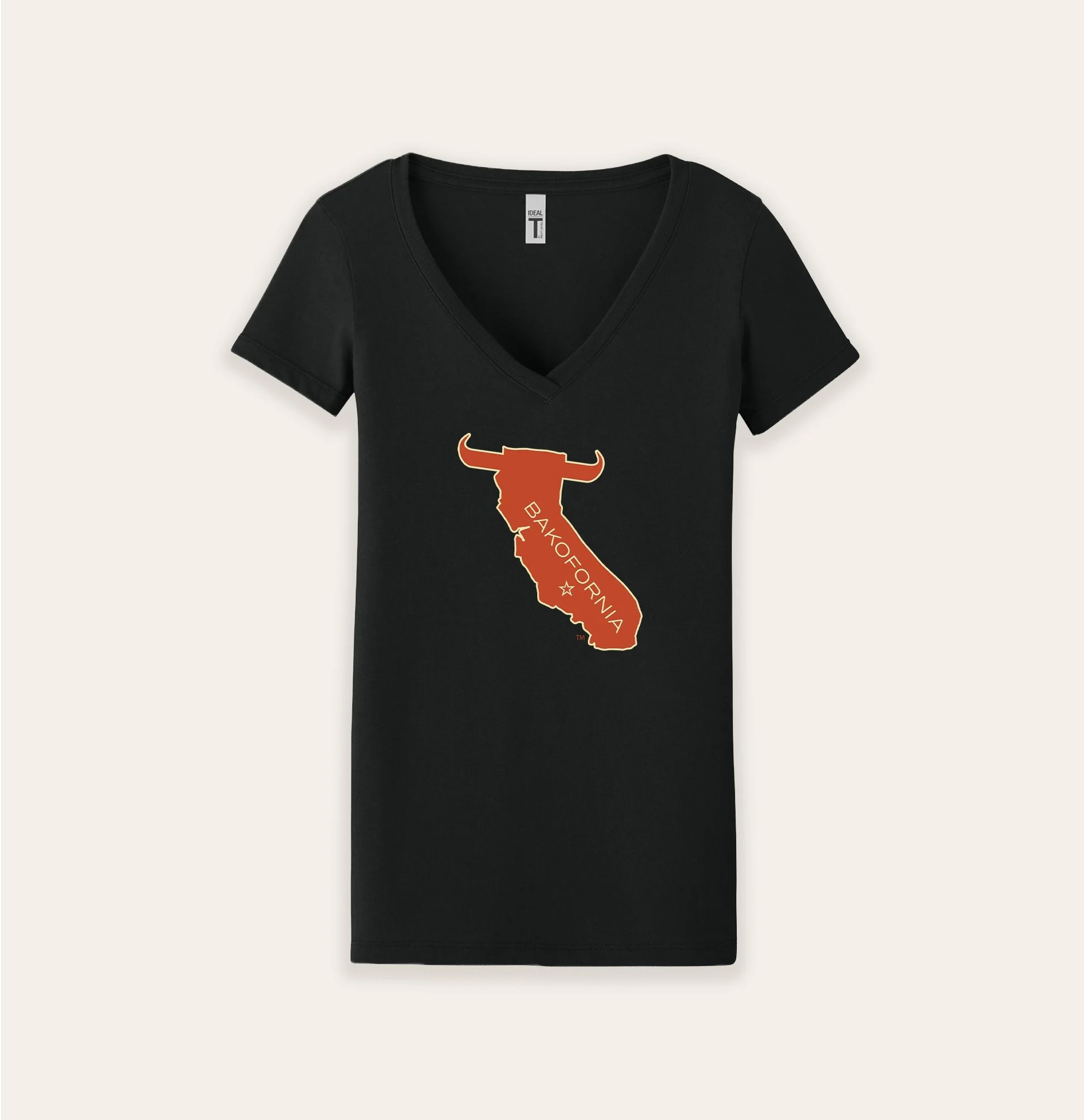 T shirt, womens BAKO black-Front.jpg