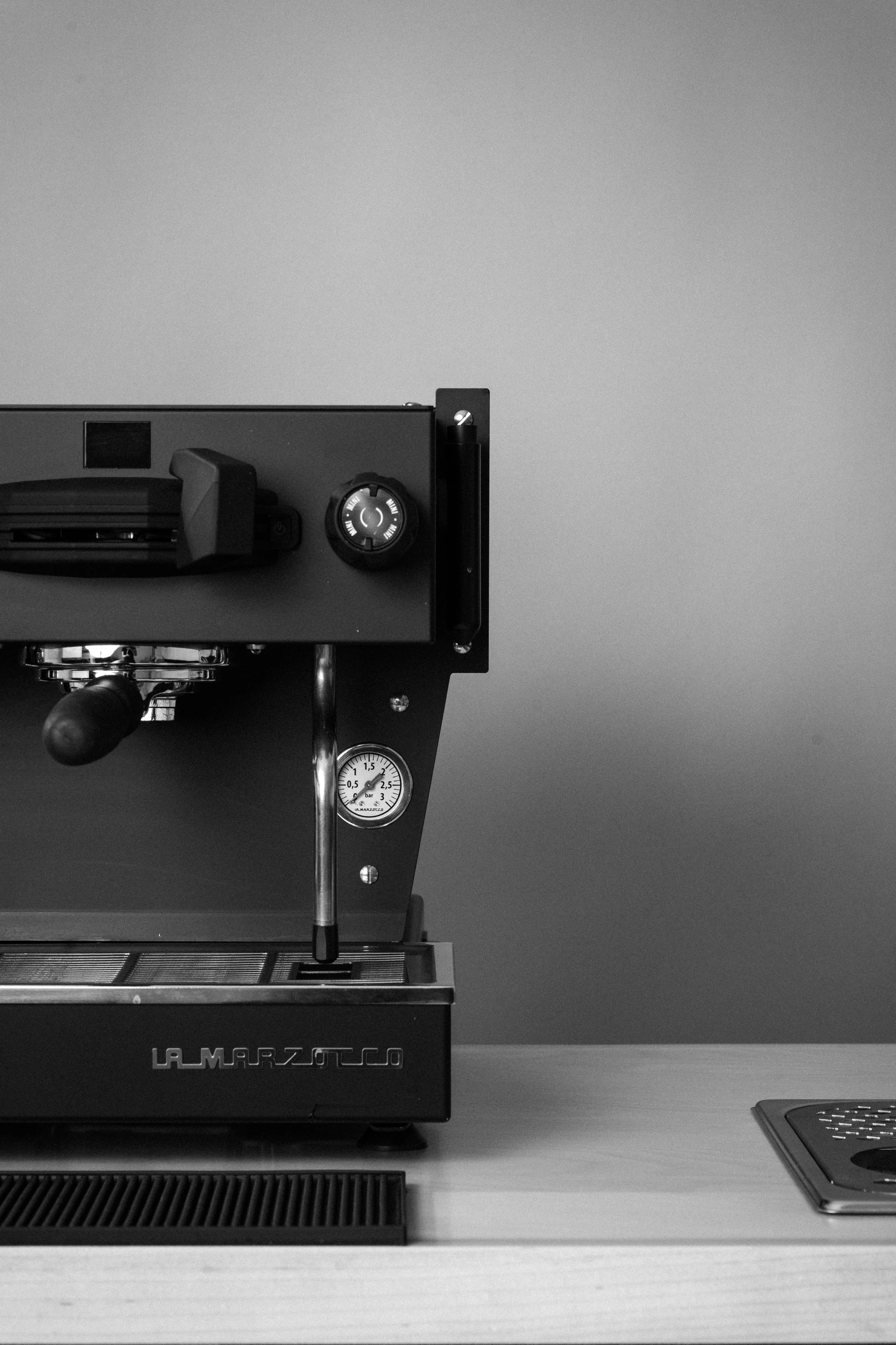 Espresso machine for Sora's coffee cart