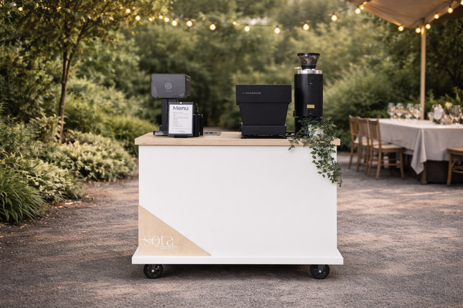 mobile espresso bar for event catering