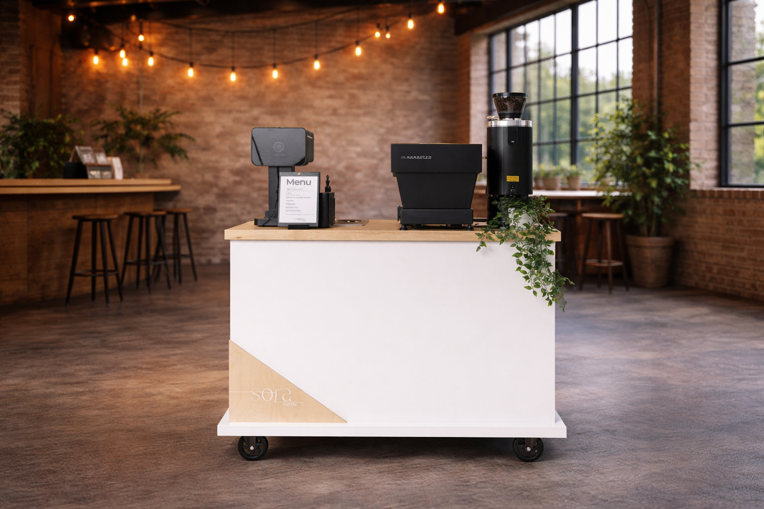 Coffee Cart in Restaurant