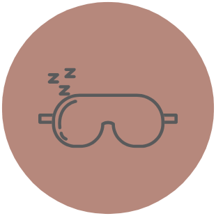 An abstract outline icon of a circle sliced into different proportions on the left and right sides, like a pizza.