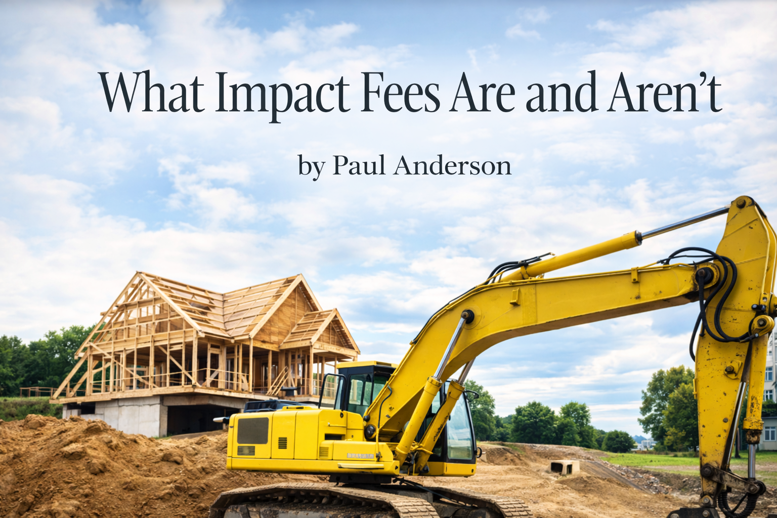 What Impact Fees Are, and What They Aren’t