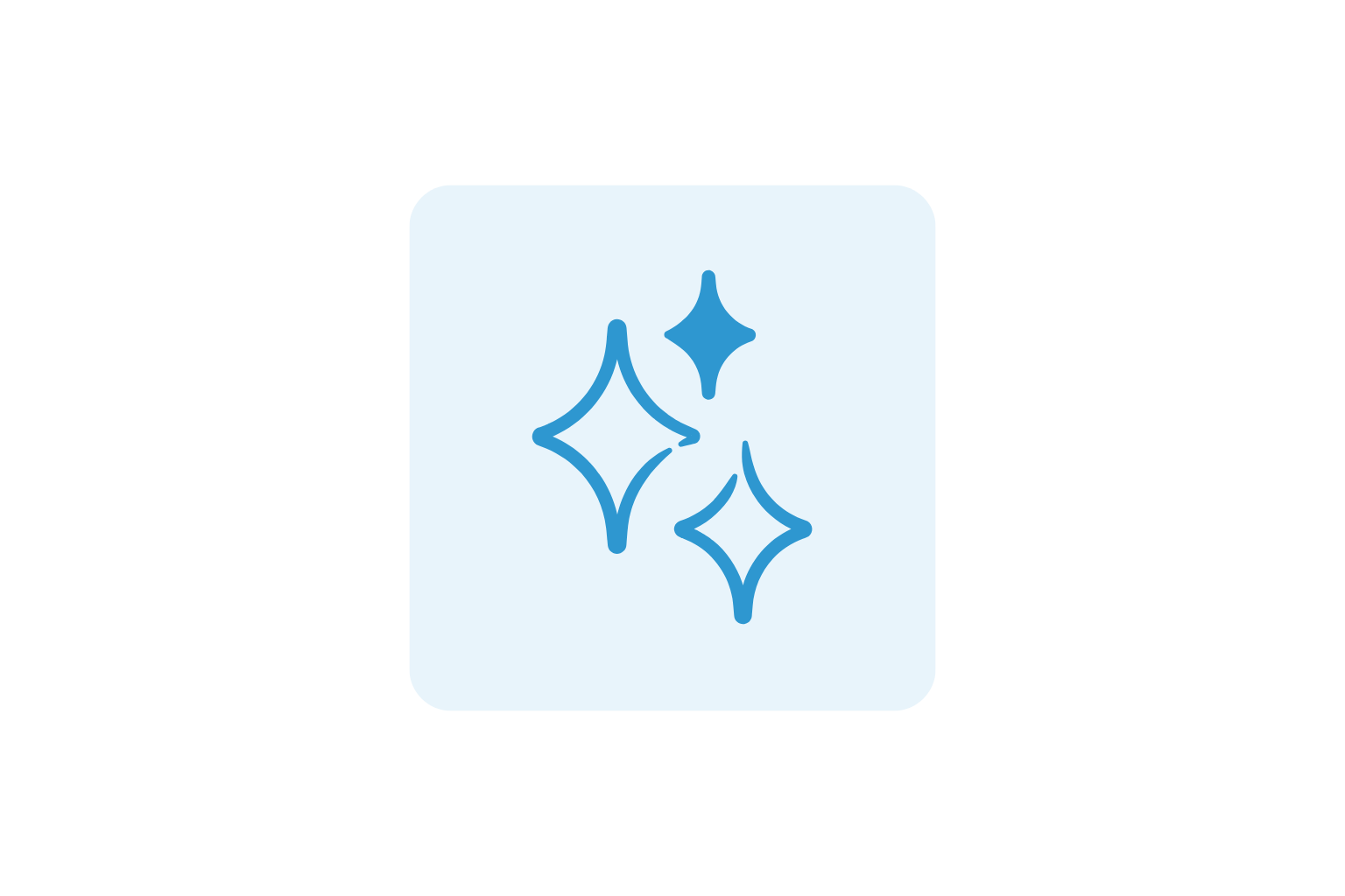 Sparkles for a clean window