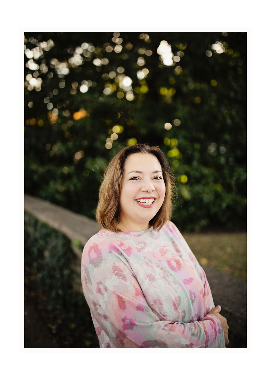 Laura Vaughan, Licensed Independent Clinical Social Worker at Meadowbrook Counseling in Athens, Alabama, smiling outdoors.