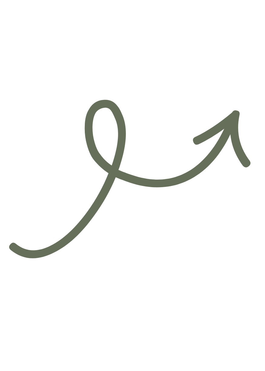 A handwritten green arrow pointing upward and to the right.