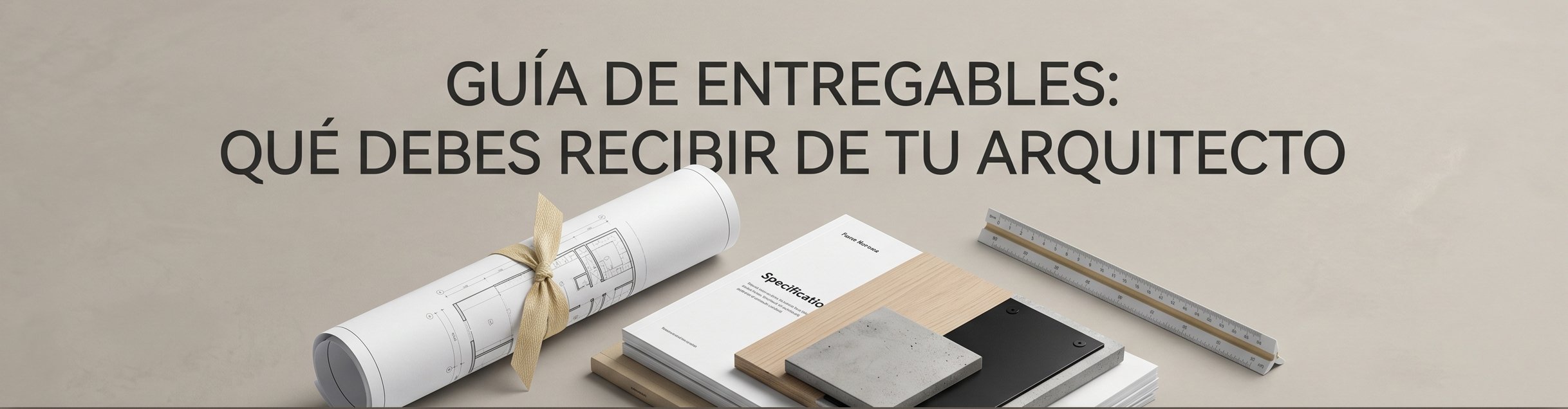 Guía de Entregables: ¿Qué te debe entregar exactamente tu arquitecto?