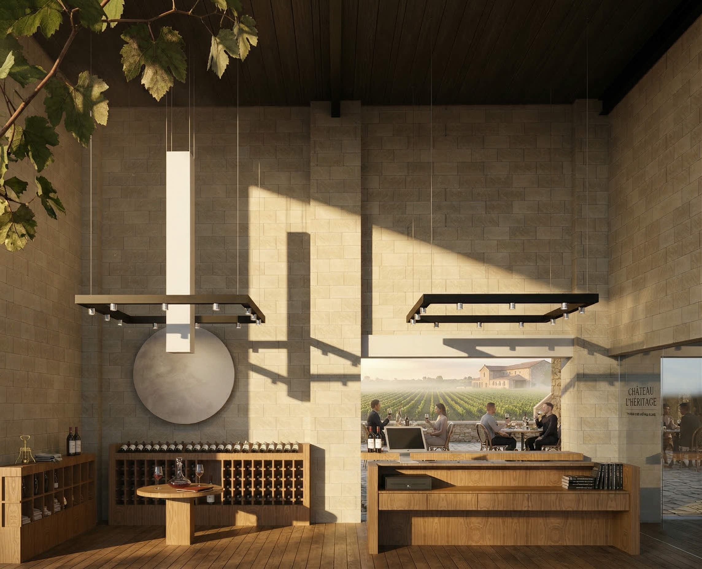 Proyecto de local comercial tienda Viñedo de Cote, Tunas Blancas, Querétaro, México, Cdmx. HEGE Arquitectos