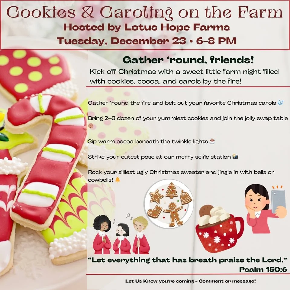 COOKIES &amp; CAROLING BY THE FIRE