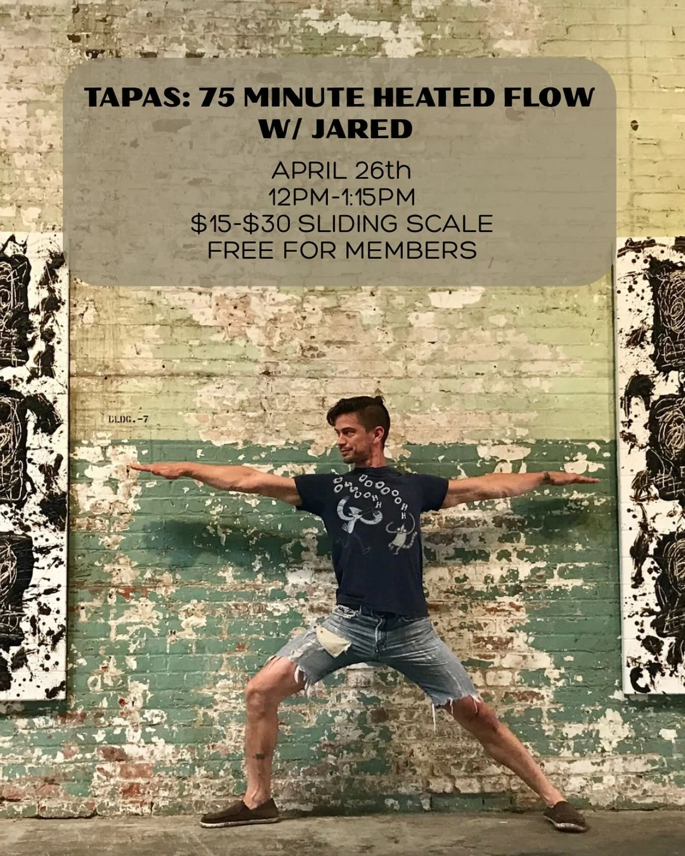 Build your heat. Stay with your breath. Move with intention.

Join Jared for another Tapas Heated Flow, a practice designed to strengthen, energize, and help you tap into your inner fire. 🔥

🌡️ Expect a warm room, intentional movement, and that pos